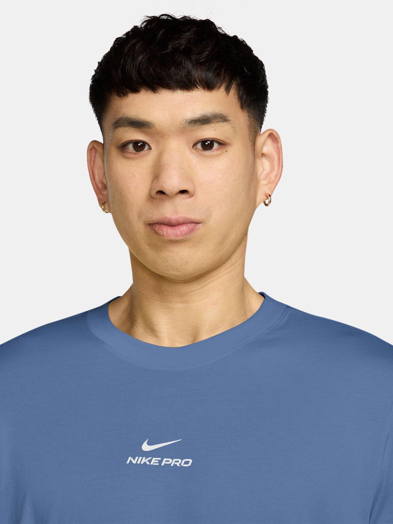 Image 3 of 3 of Nike Mens Training Pro T-Shirt - Blue