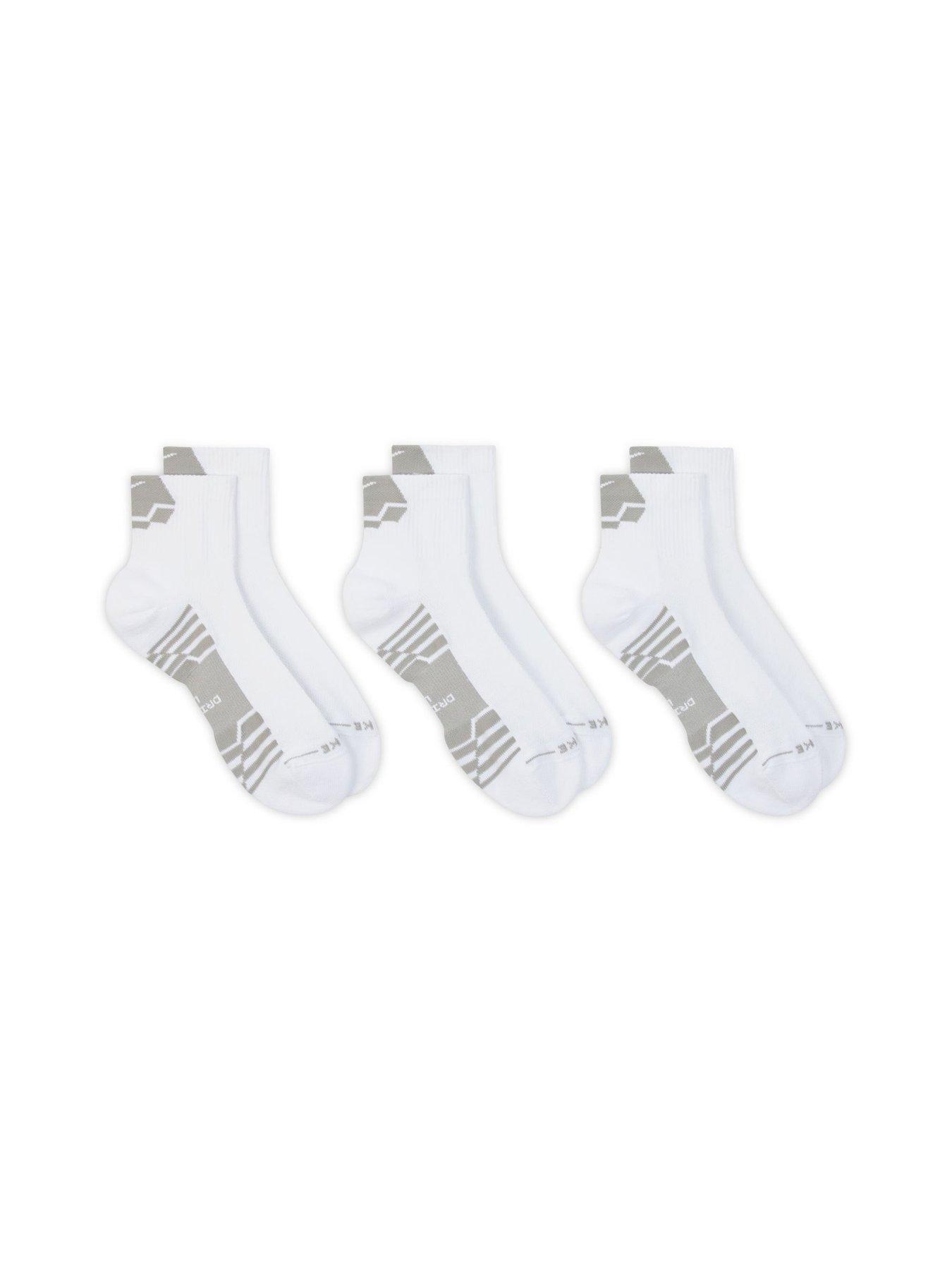 Image 3 of 4 of Nike Mens Training Everyday Elevated Ankle Sport Socks (3 Pair) - Multi