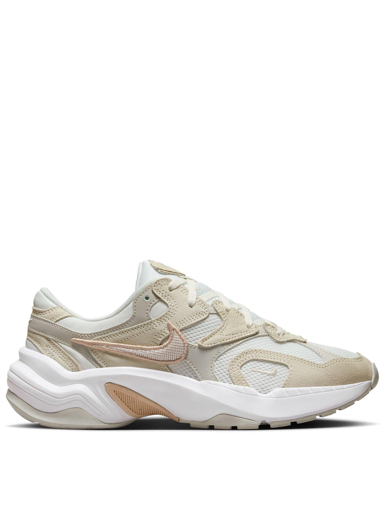 Image 1 of 7 of Nike Womens AL8 Breathable Mesh Chunky Trainers - Off White