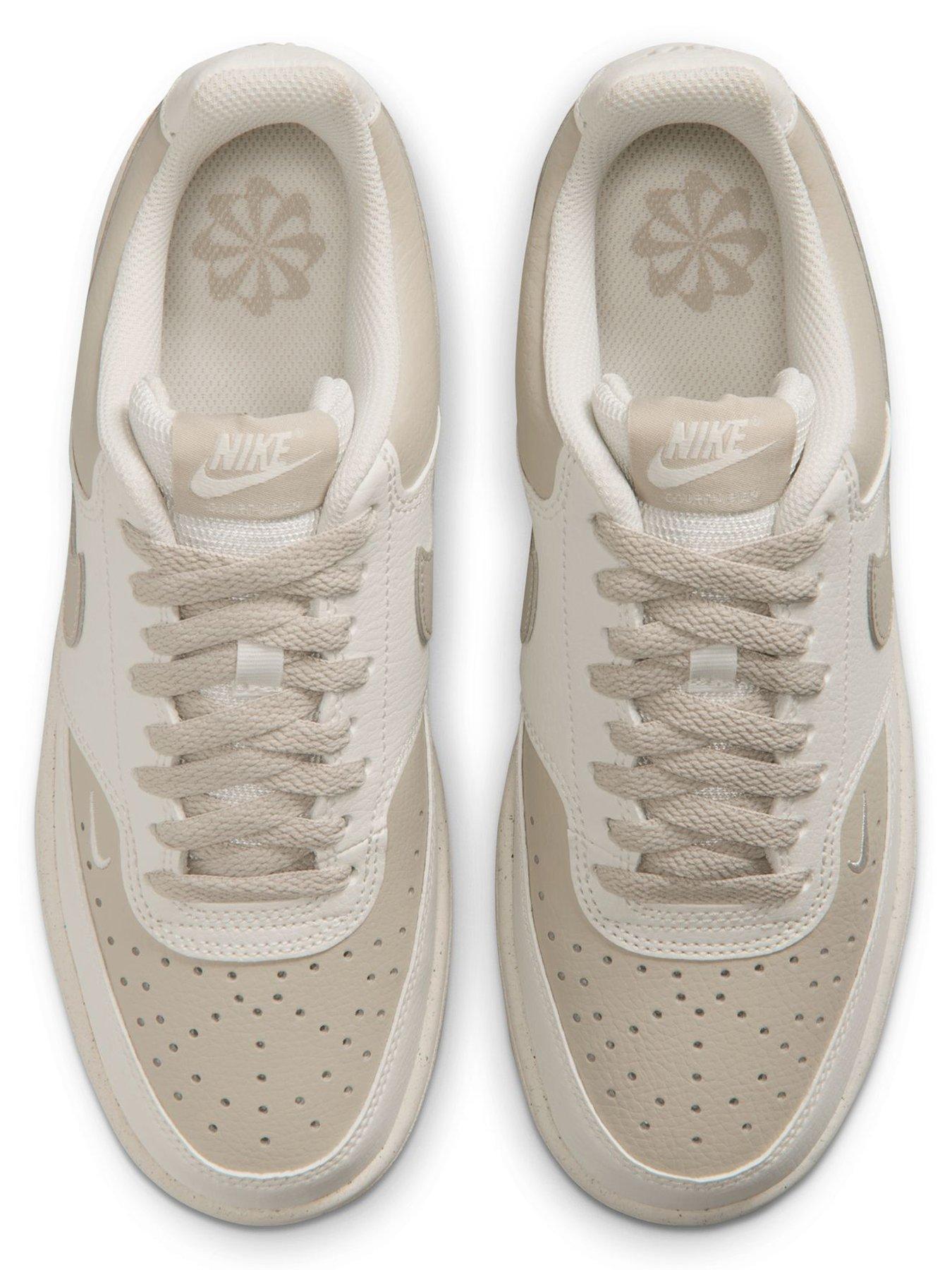 Image 4 of 8 of Nike Womens Court Vision Low Profile Trainers - Cream
