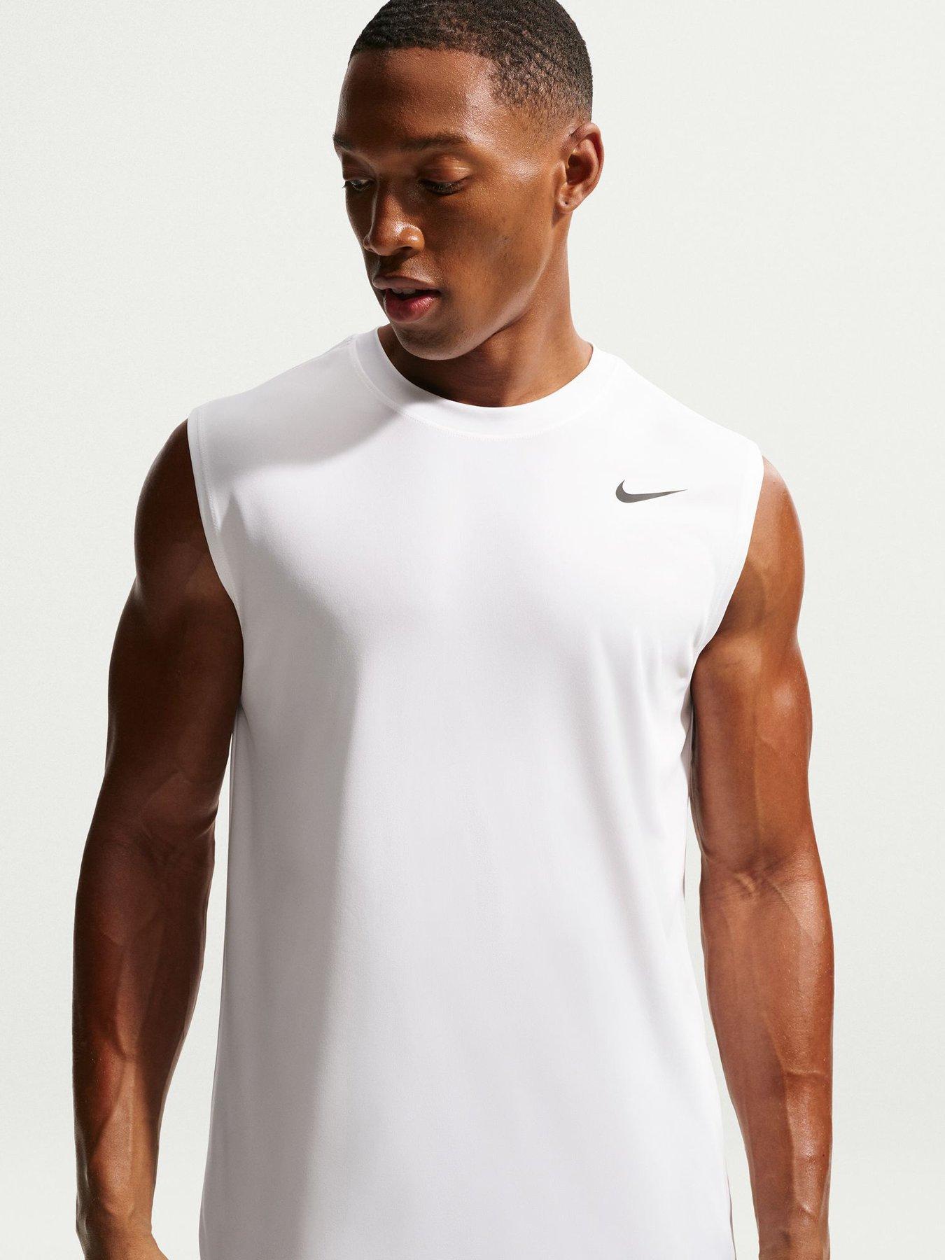 Nike Mens Training Dri-Fit Poly Vest - White