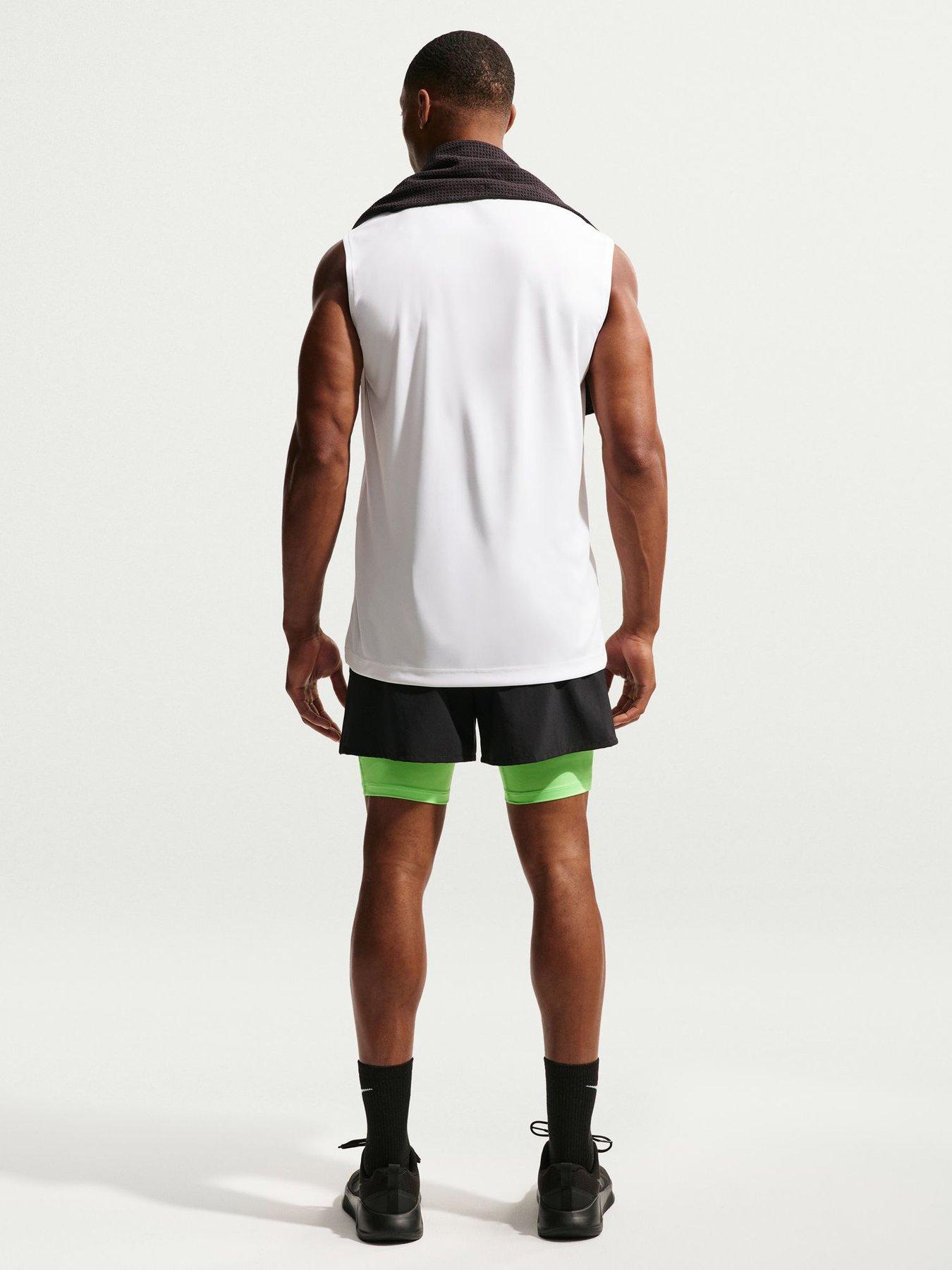 Image 2 of 5 of Nike Mens Training Dri-Fit Poly Vest - White