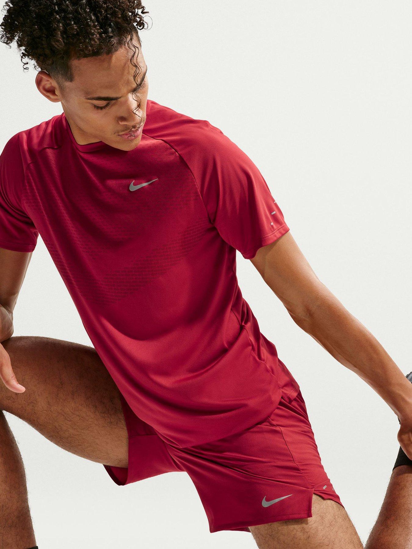 Image 5 of 5 of Nike Mens Running Stride Dri-fit 7 Inch Brief-lined Shorts - Red