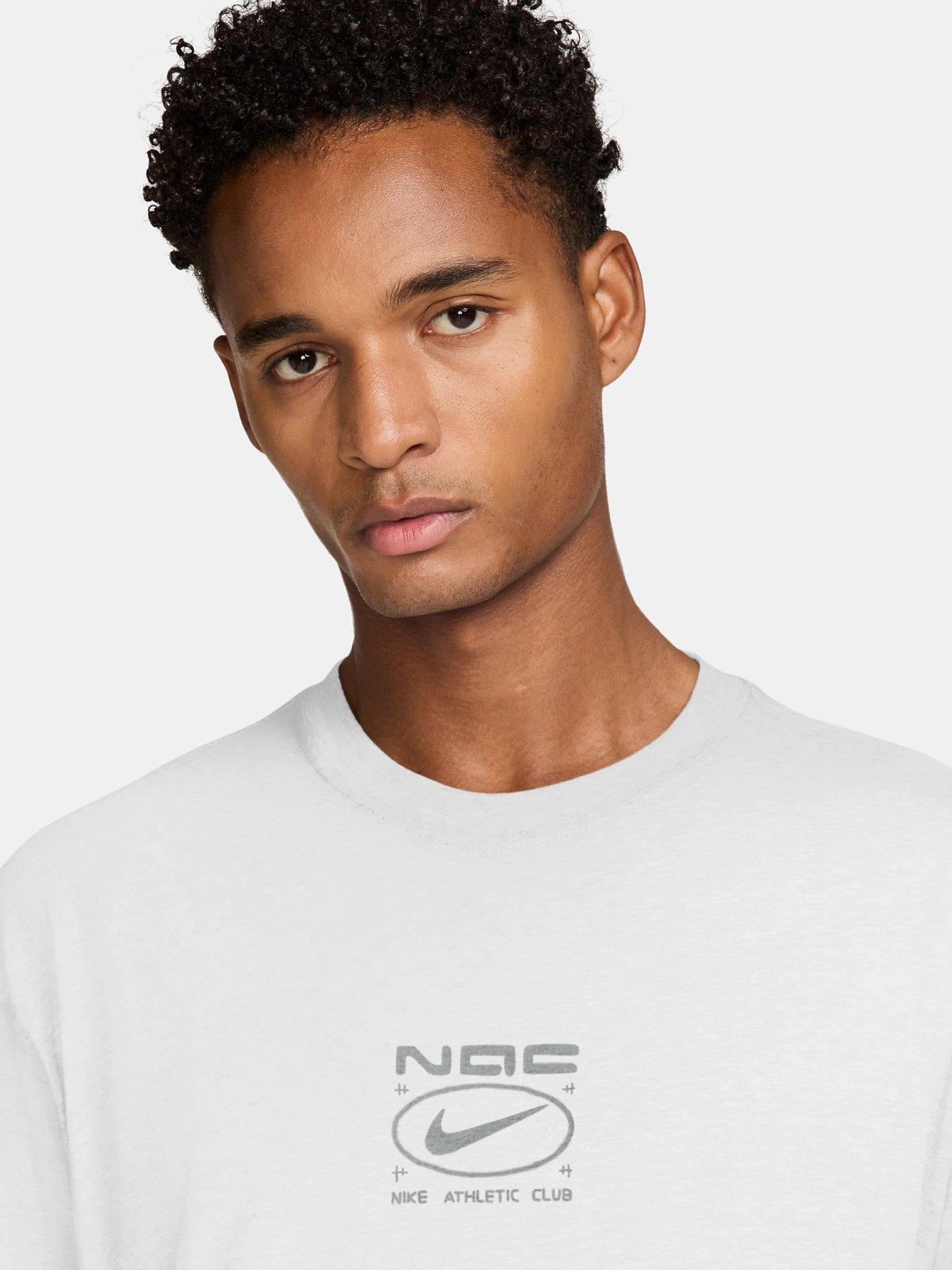 Image 3 of 3 of Nike Mens Training Peak Tonal Logo T-Shirt - White