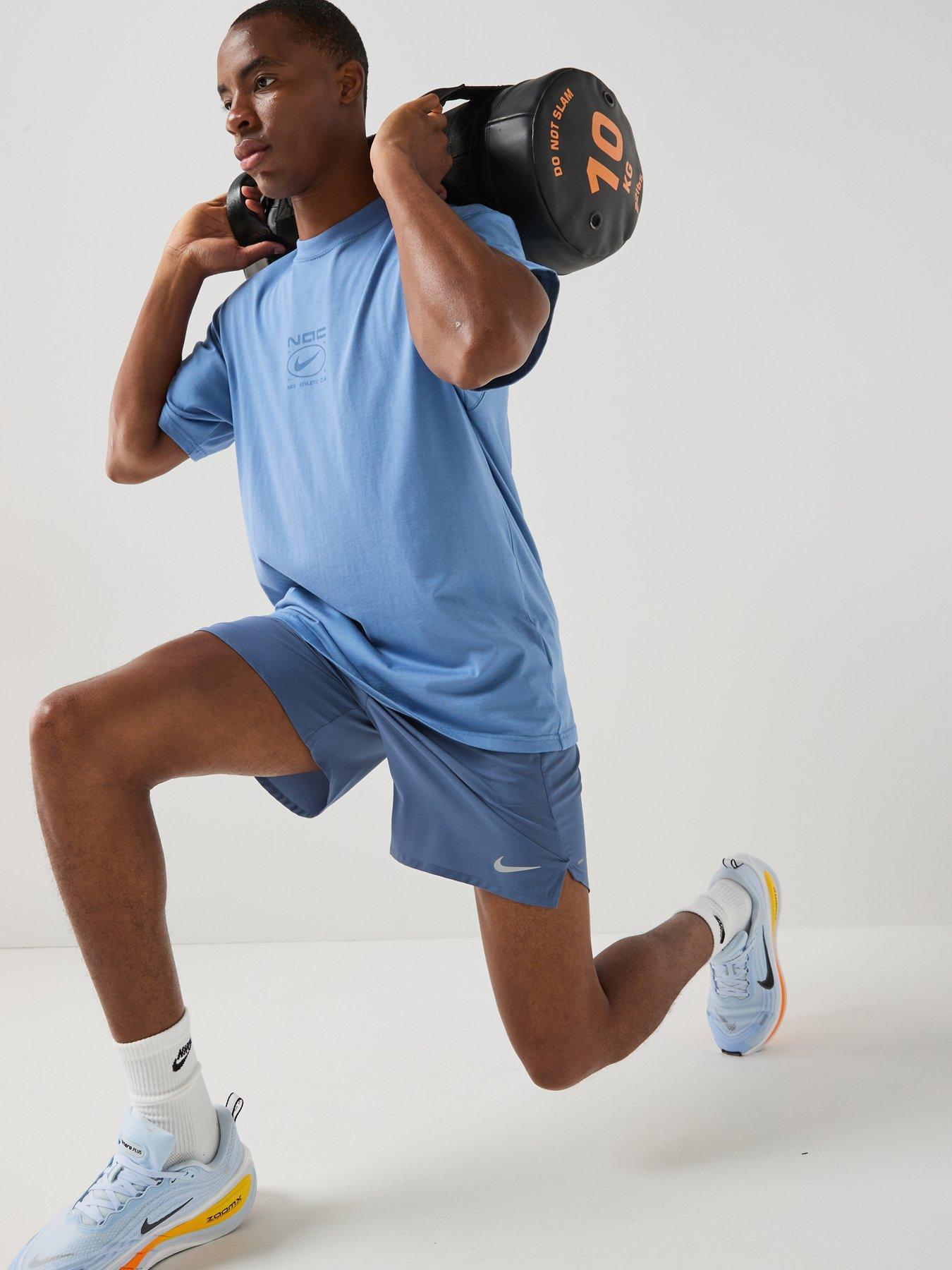 Nike Mens Training Peak LSE Tonal Logo T-Shirt - Blue