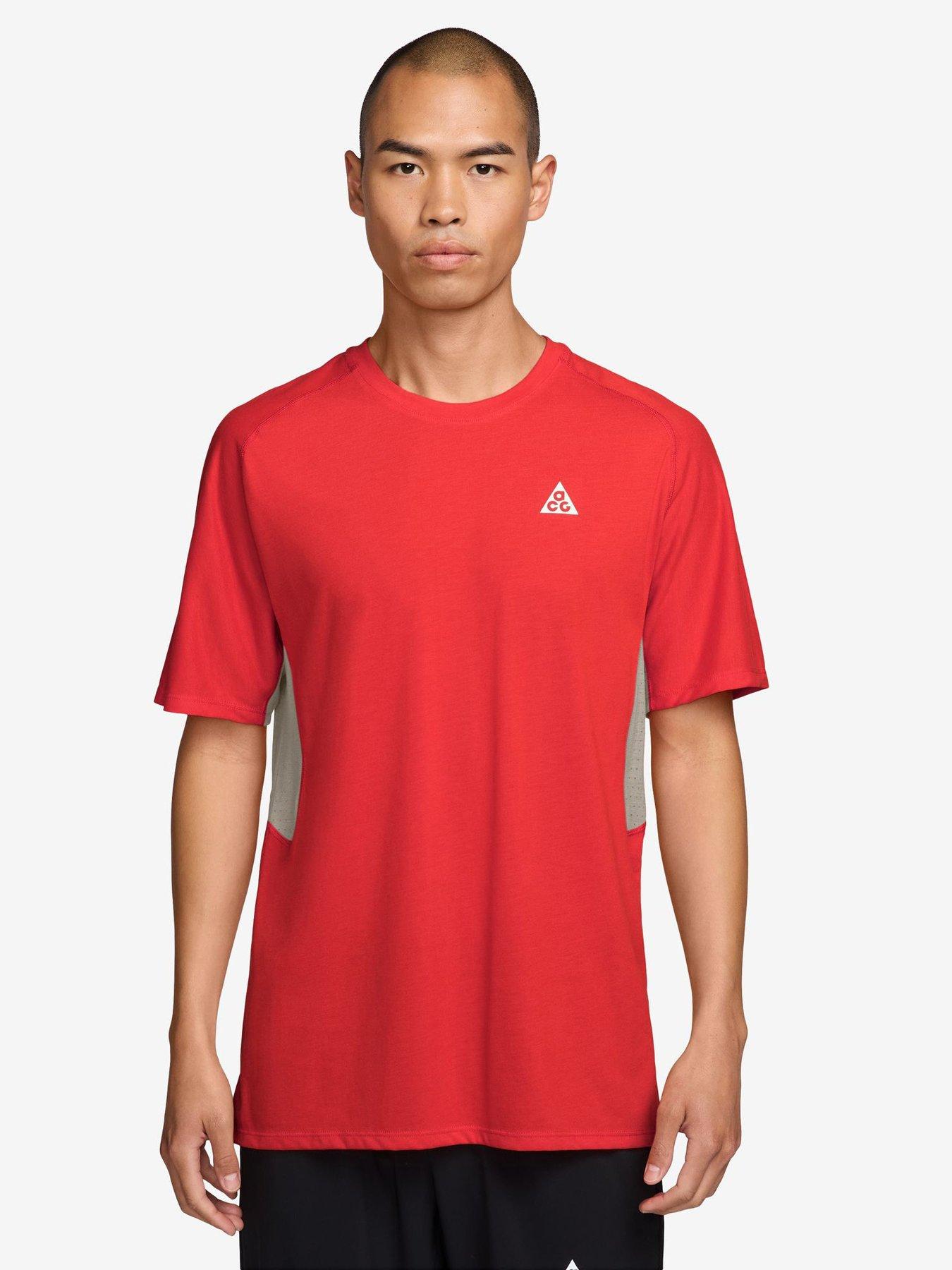 Nike Mens ACG Solar Chaser Running T-Shirt - Red