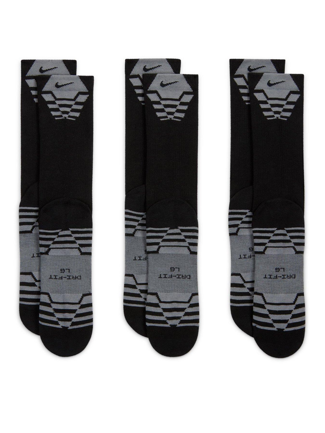 Image 3 of 4 of Nike Mens Training Everyday Elevated Crew Sport Socks (3 Pair) - Multi