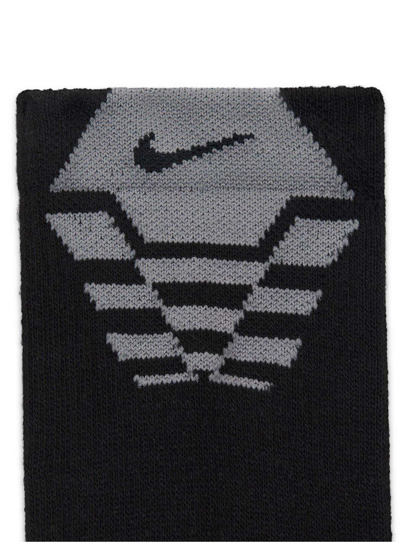 Image 4 of 4 of Nike Mens Training Everyday Elevated Crew Sport Socks (3 Pair) - Multi