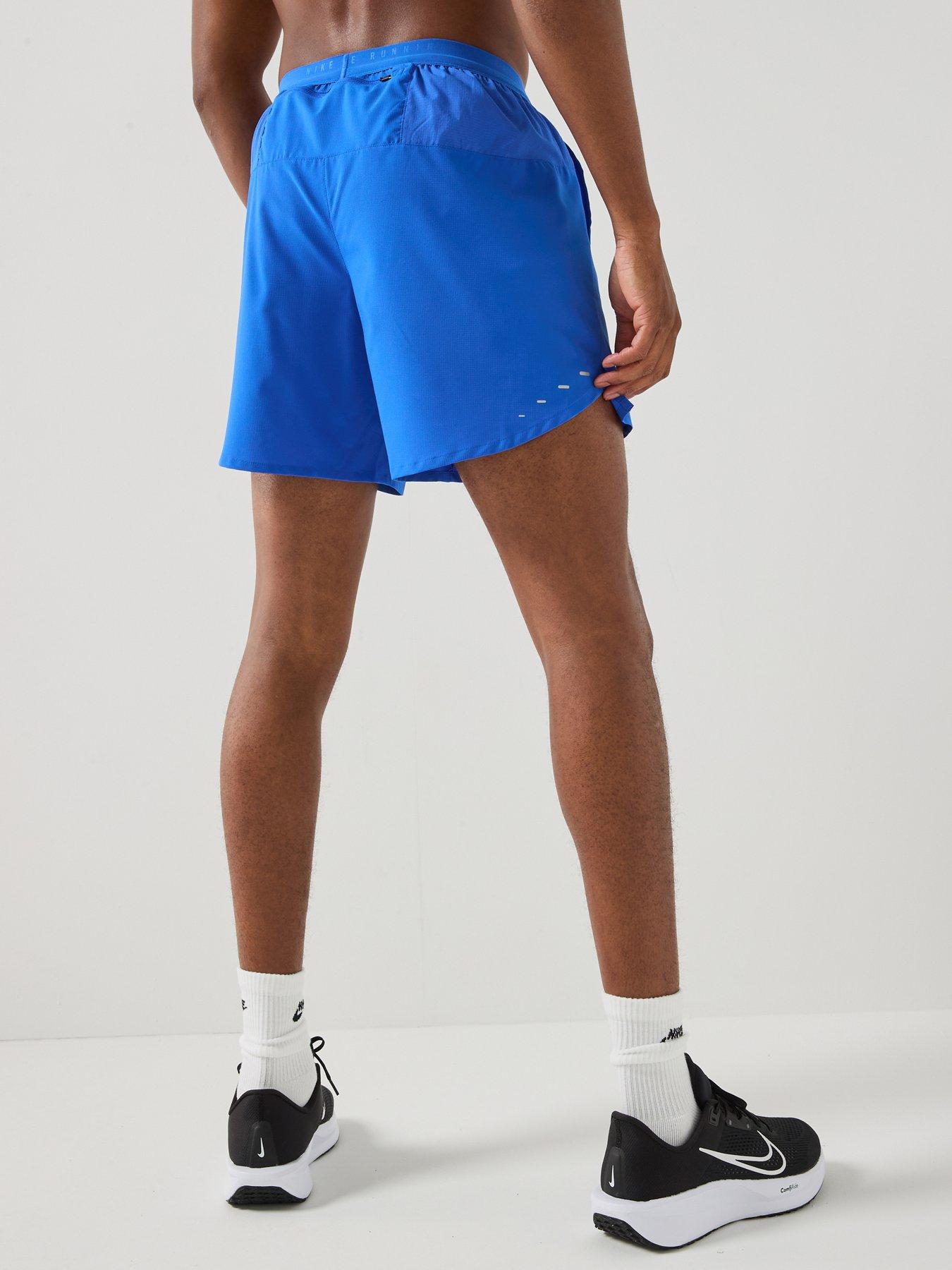 Image 2 of 7 of Nike Mens Running Stride Dri-FIT 7 Inch Brief-Lined Shorts - Blue