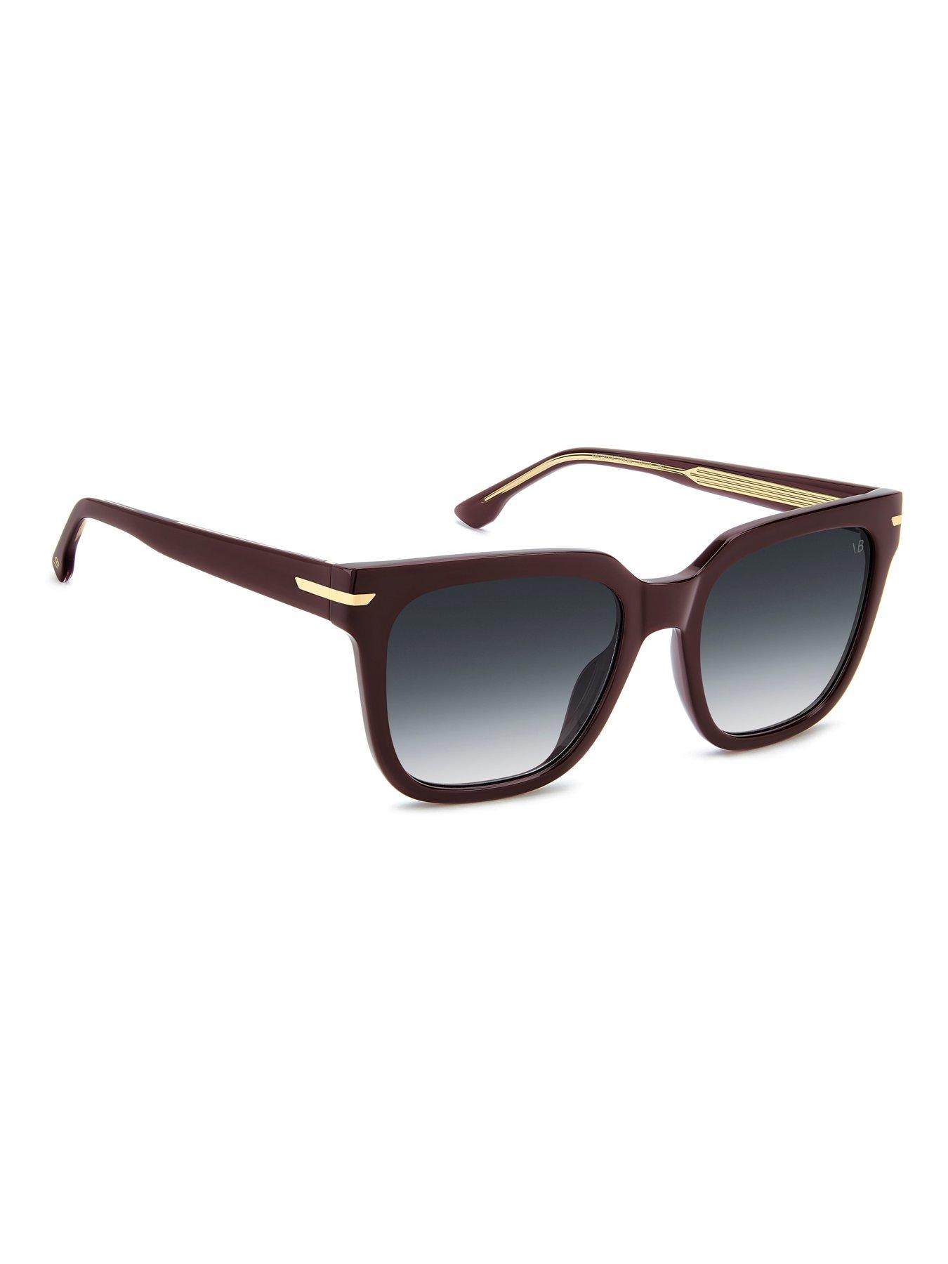 Image 2 of 5 of VICTORIA BECKHAM Square Sunglasses- Deep Red