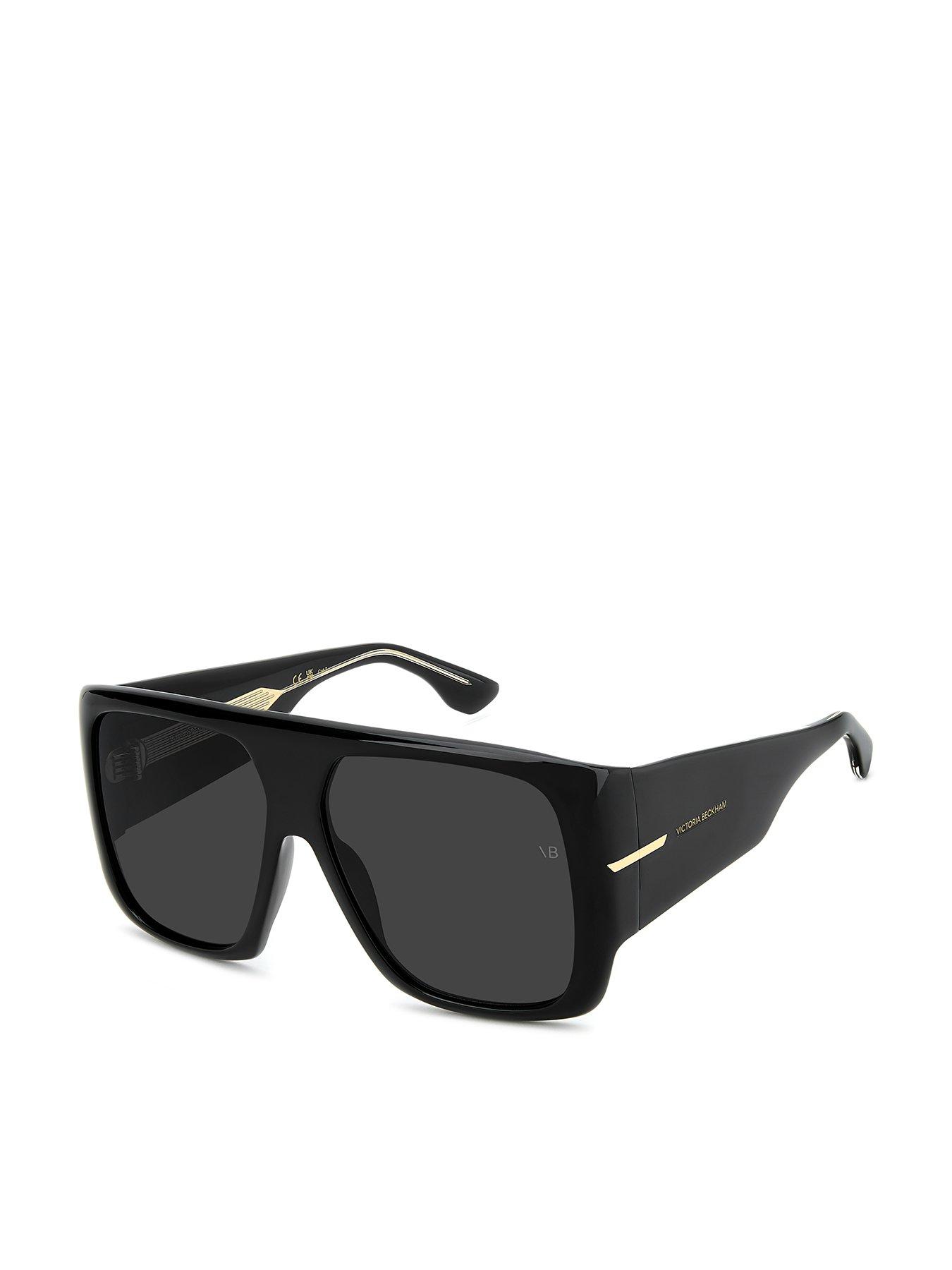 front image of victoria-beckham-oversized-bold-sunglasses-with-thick-frames--black