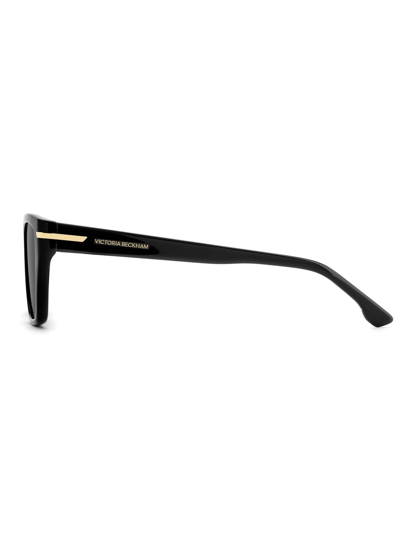  image of victoria-beckham-square-sunglasses--all-black