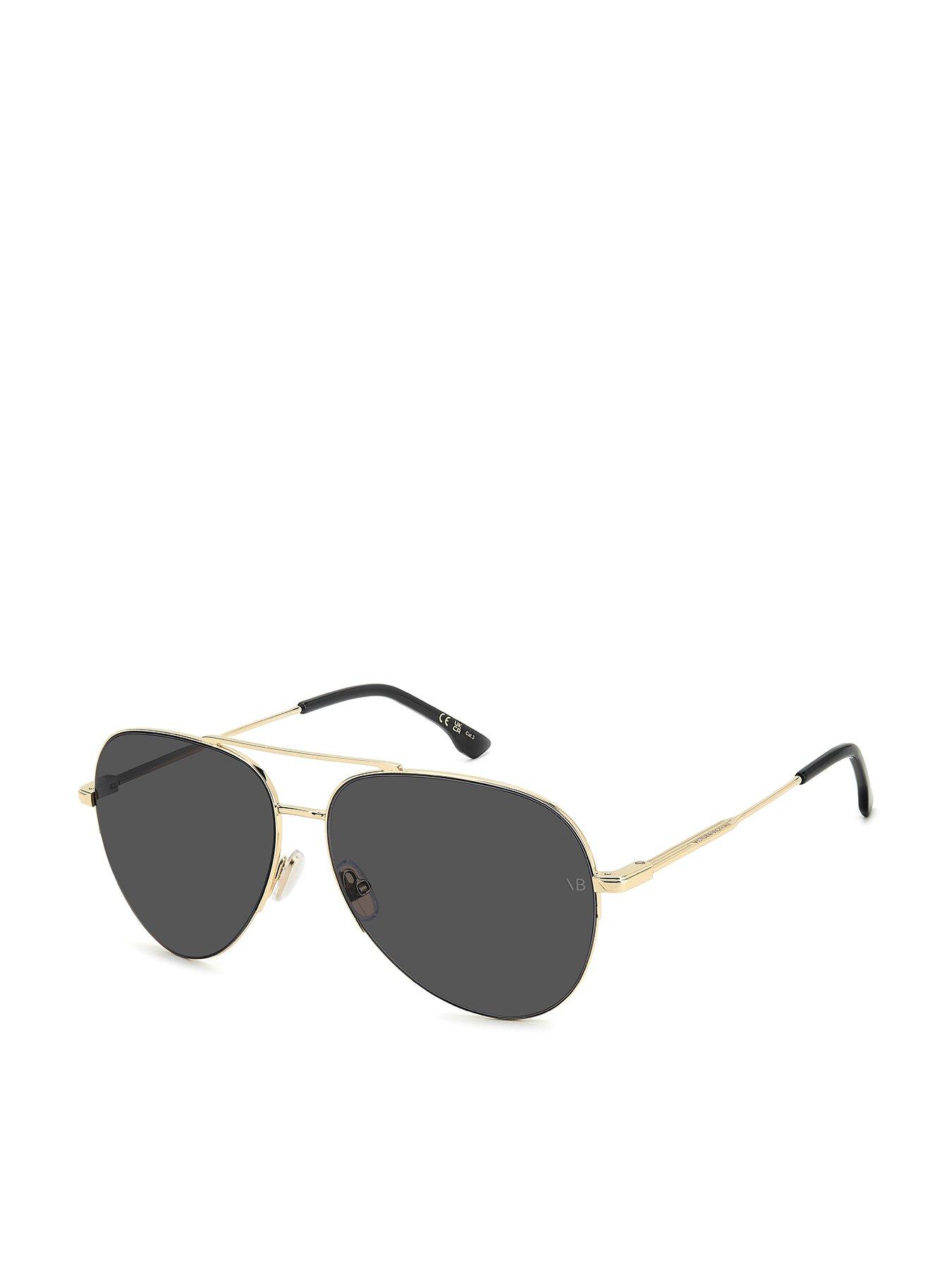 Image 1 of 7 of VICTORIA BECKHAM 1000/S Women's Aviator Sunglasses - Gold