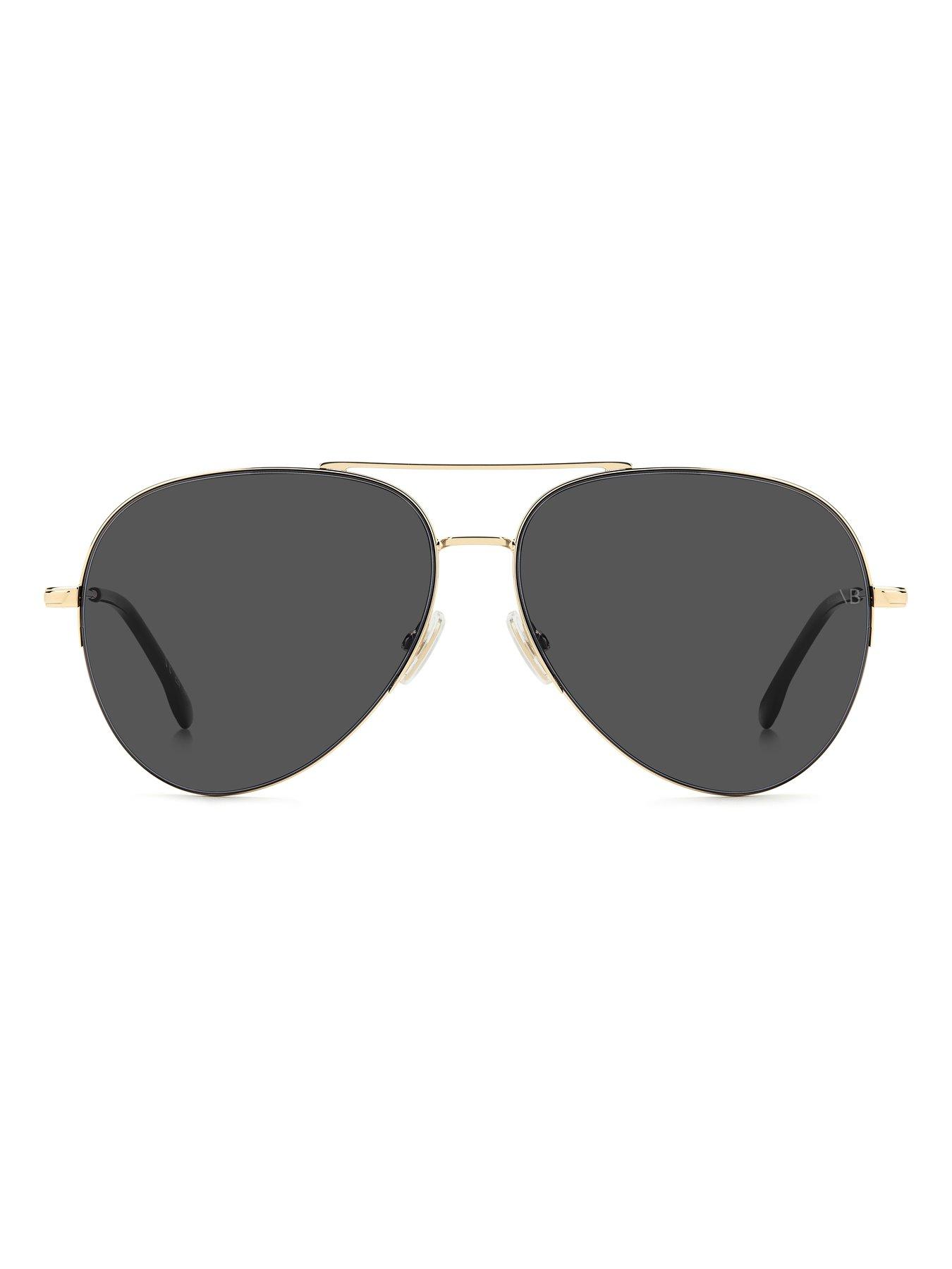 Image 4 of 7 of VICTORIA BECKHAM 1000/S Women's Aviator Sunglasses - Gold