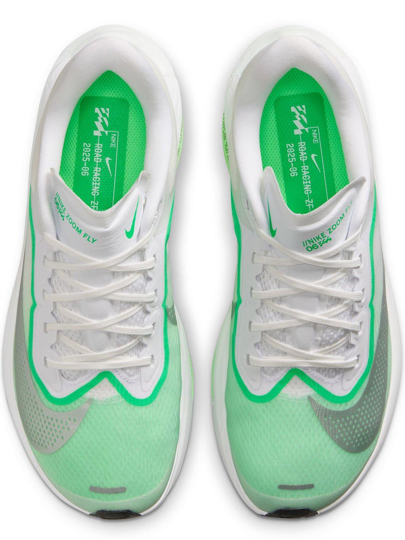 Image 4 of 7 of Nike Womens Running Zoom Fly 6 Trainers - White/green
