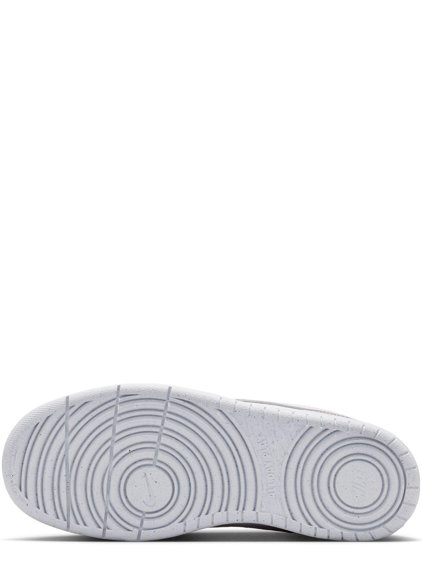 Image 5 of 7 of Nike Big Kids Court Borough Low Recraft Trainers - White