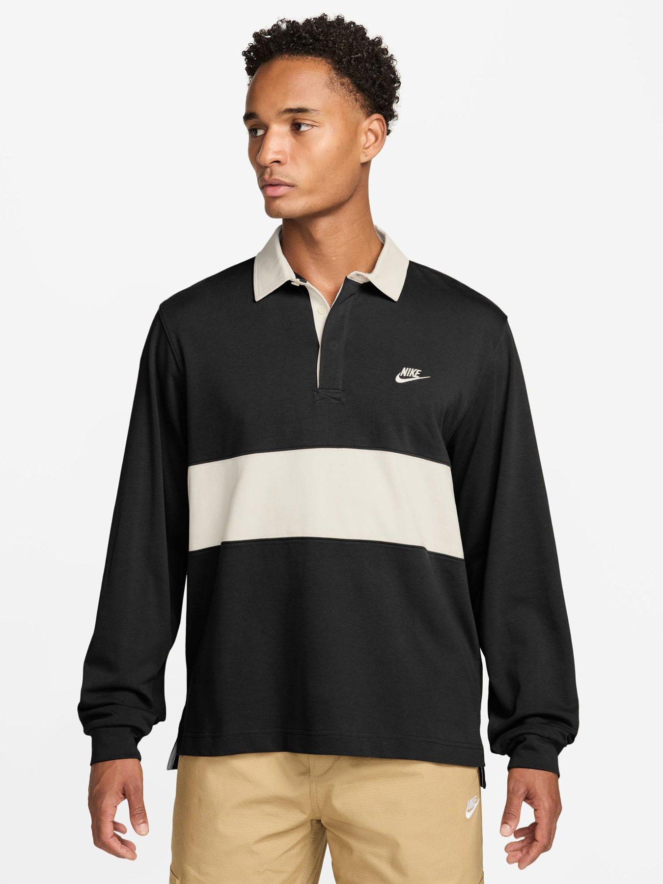 Image 1 of 3 of Nike Mens Club Rugby Top - Black