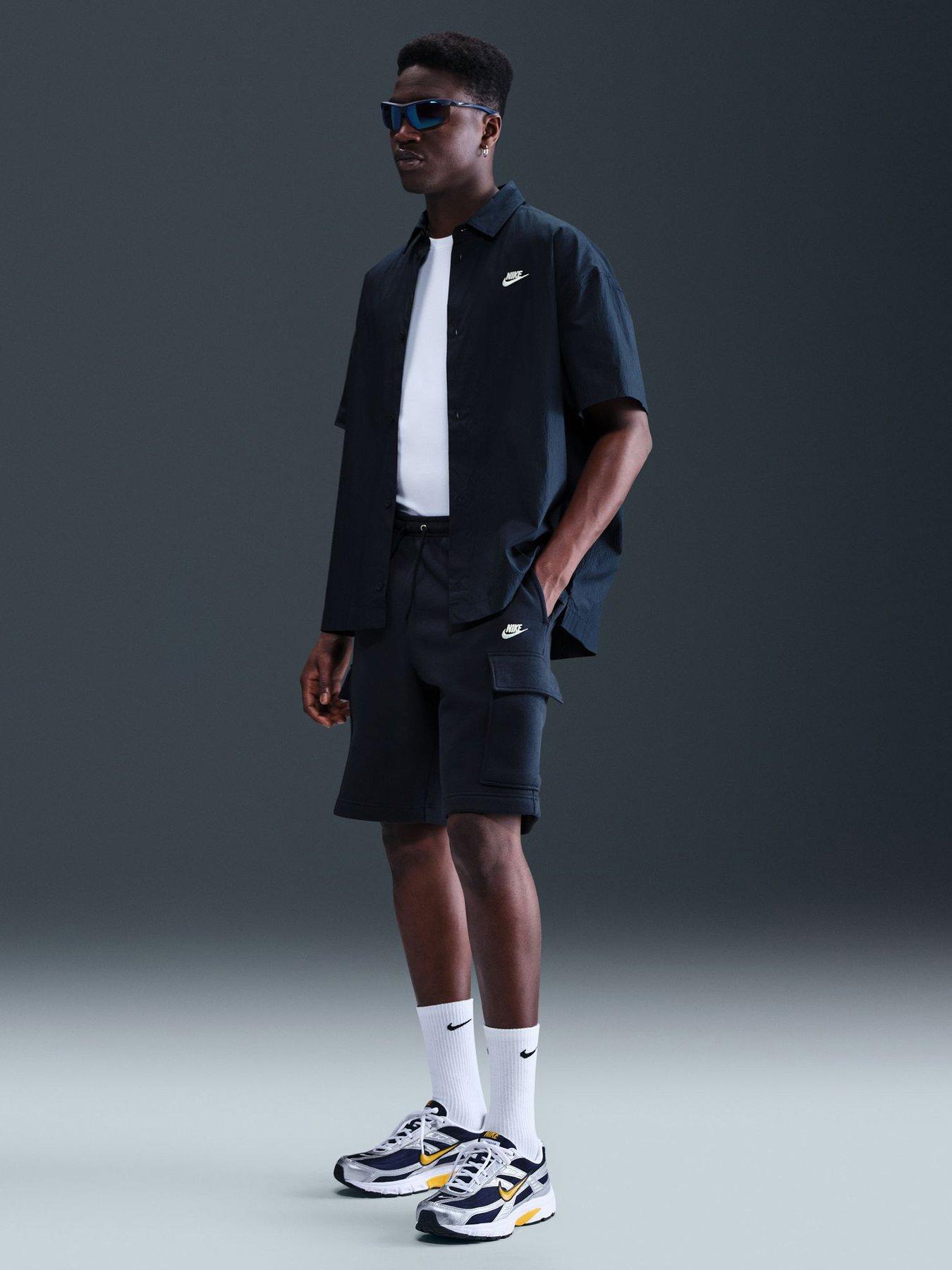 Nike Mens Club Fleece Cargo Sweat Shorts - Navy