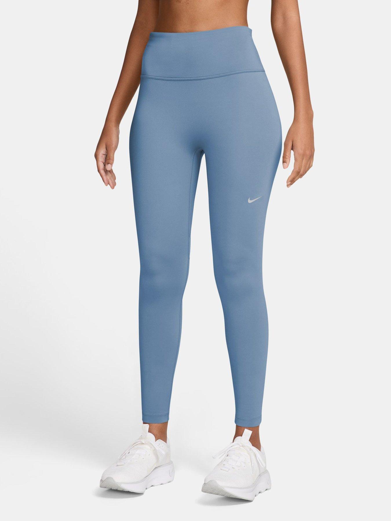 Nike Womens Tempo High-Waisted 7/8 Running Leggings - Blue