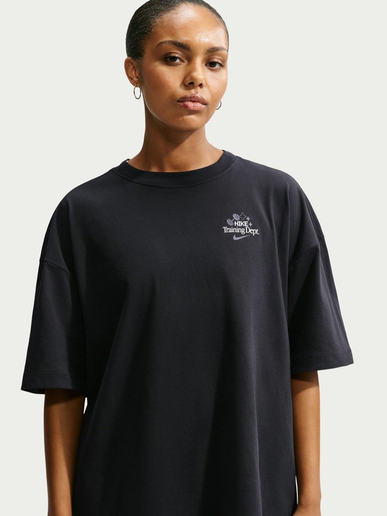 Nike Womens Training Speed Graphic T-Shirts - Black