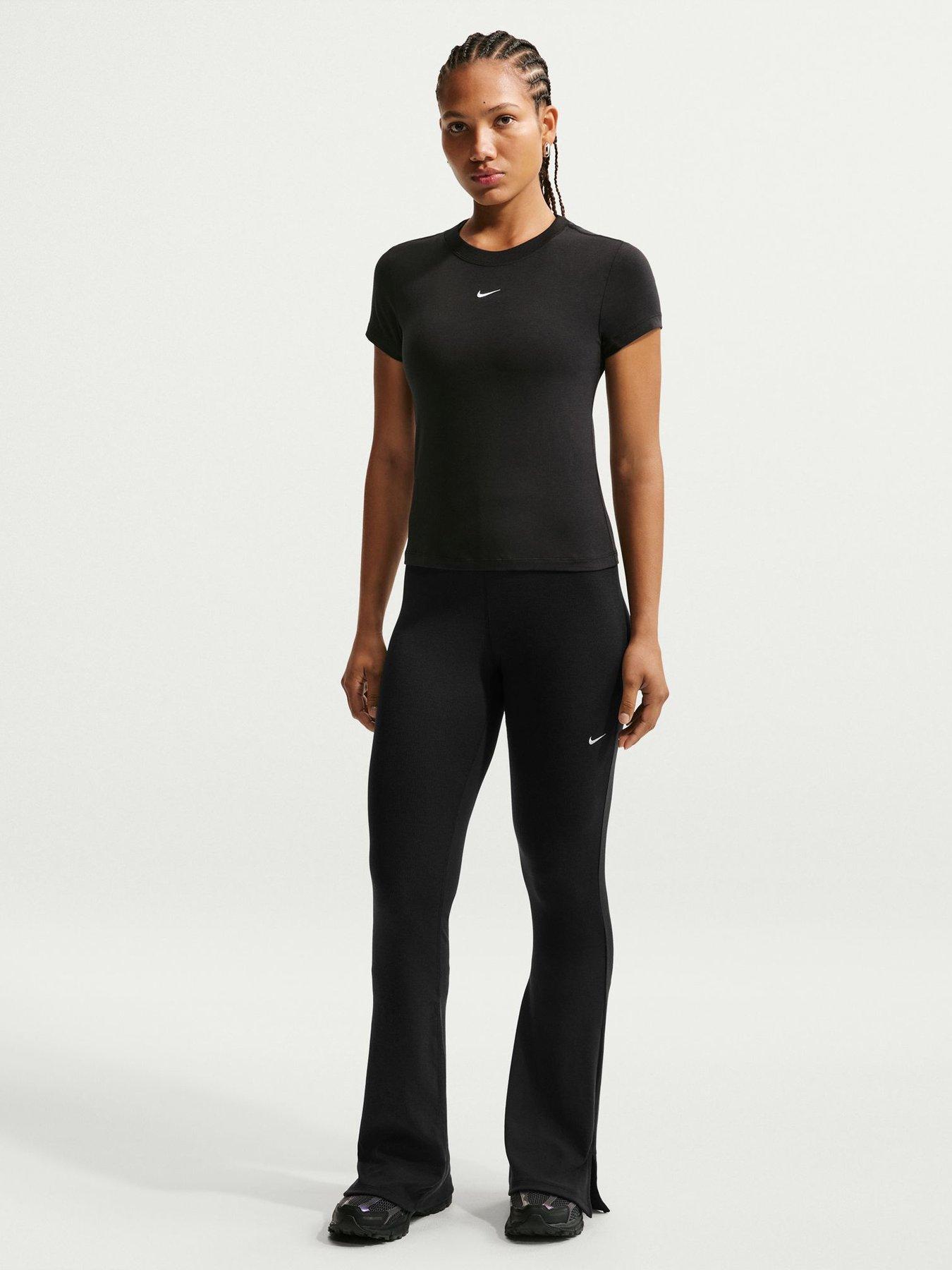 Nike Womens Chill Knit Swoosh T-Shirt - Black