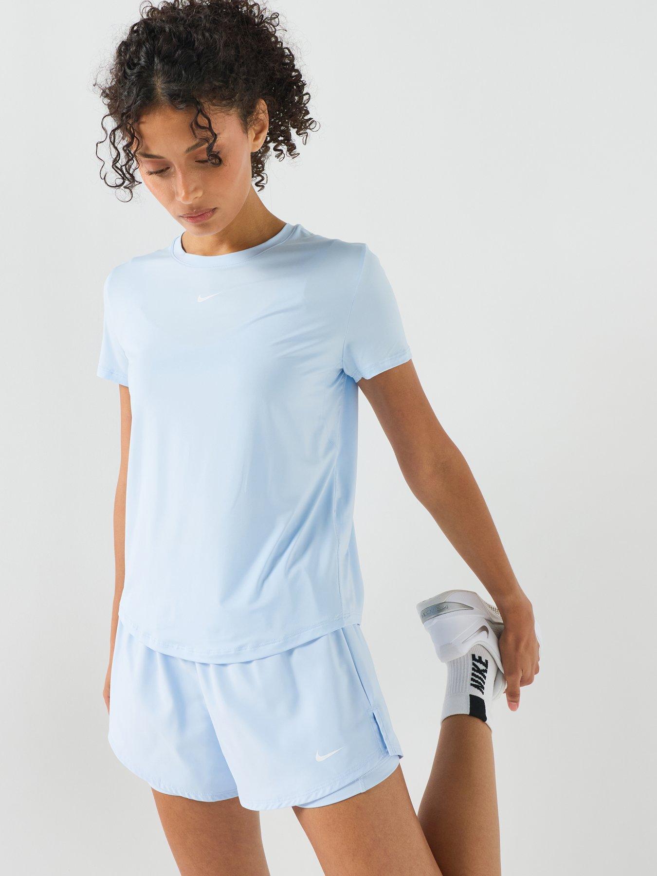 Nike Womens Training One Classic Dri-Fit T-Shirt - Blue
