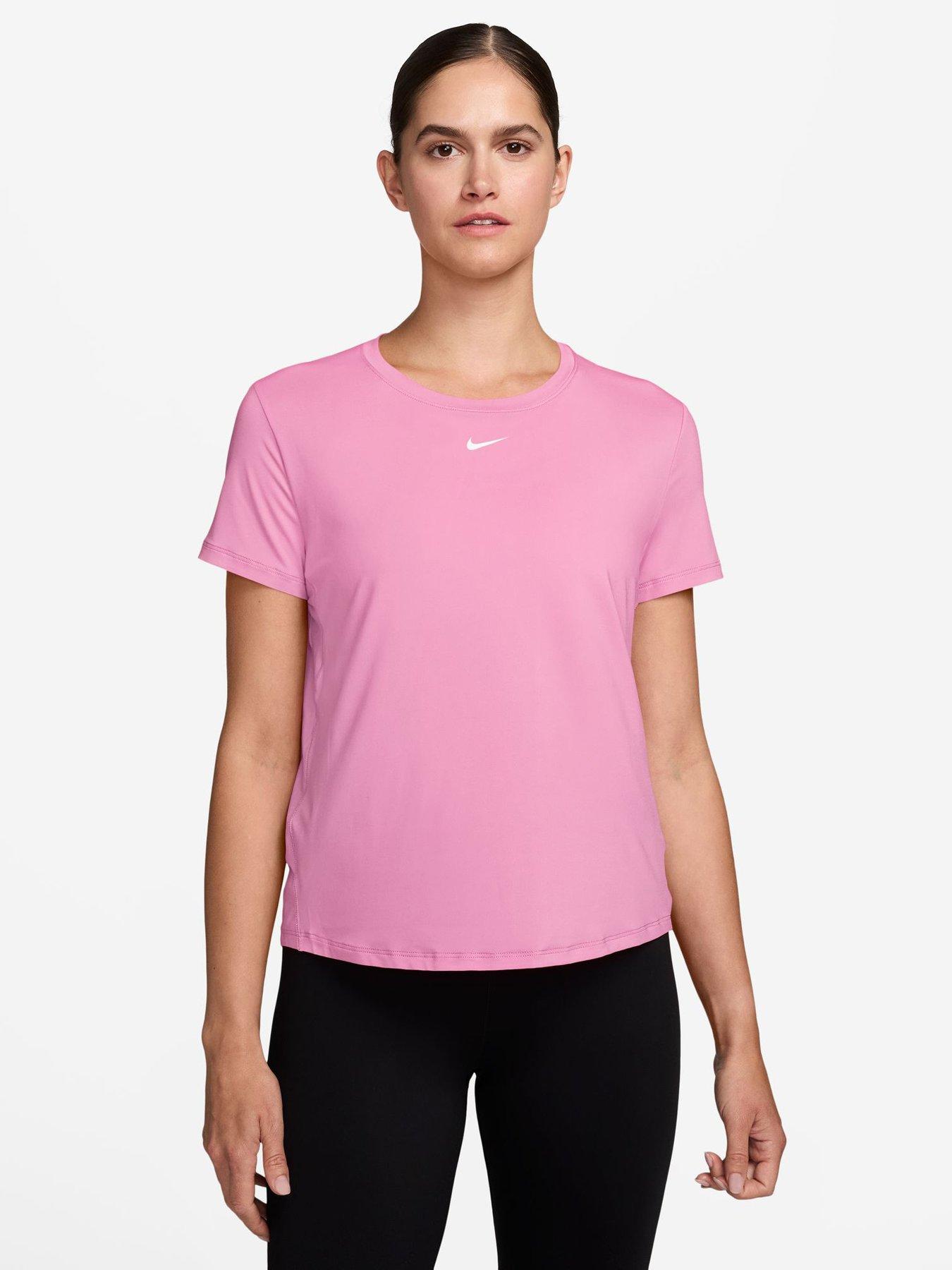 Nike Womens Training One Classic Dri-Fit T-Shirt - Pink