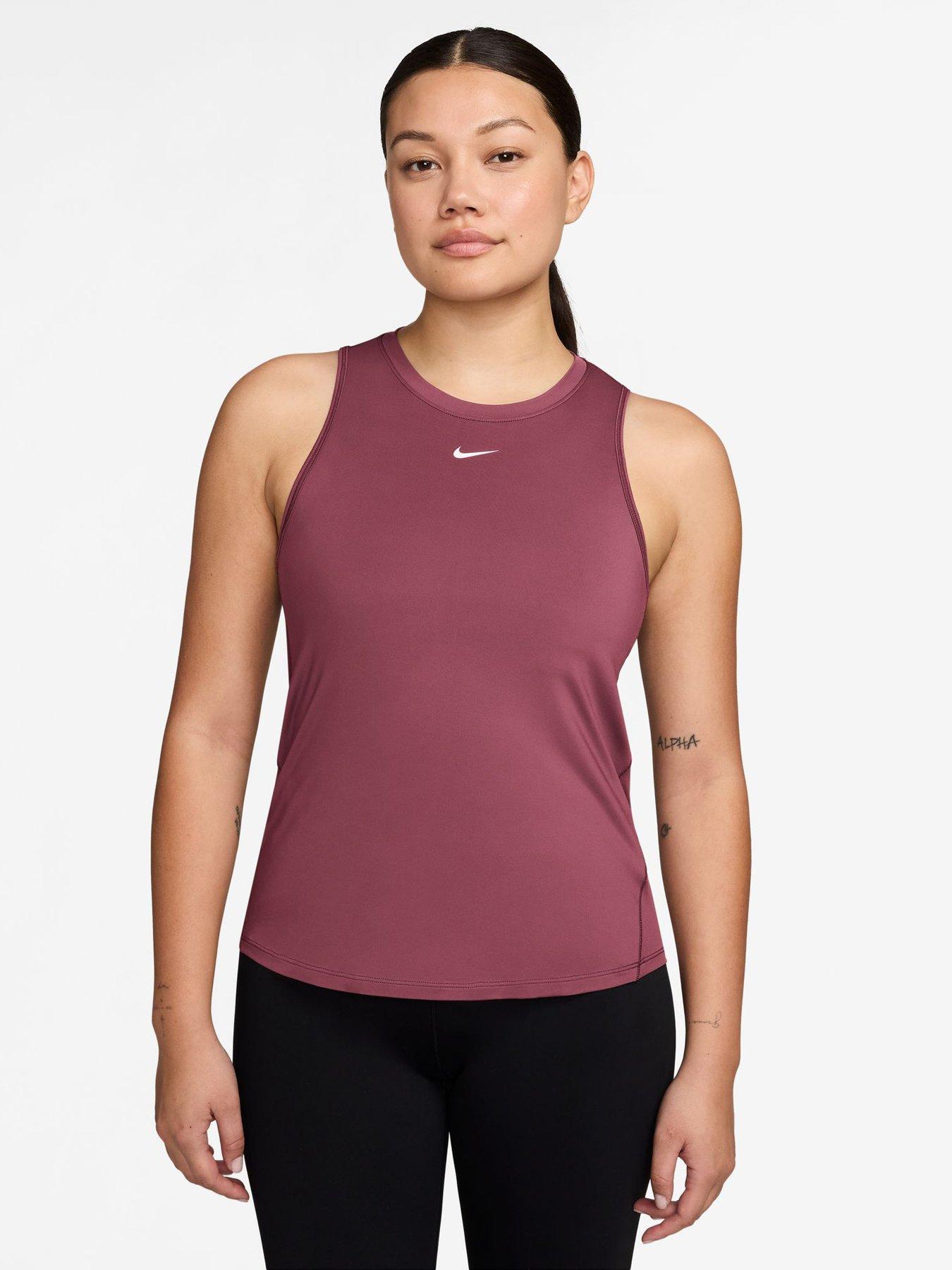 Nike Womens Training One Classic Dri-Fit Tank Top  - Pink
