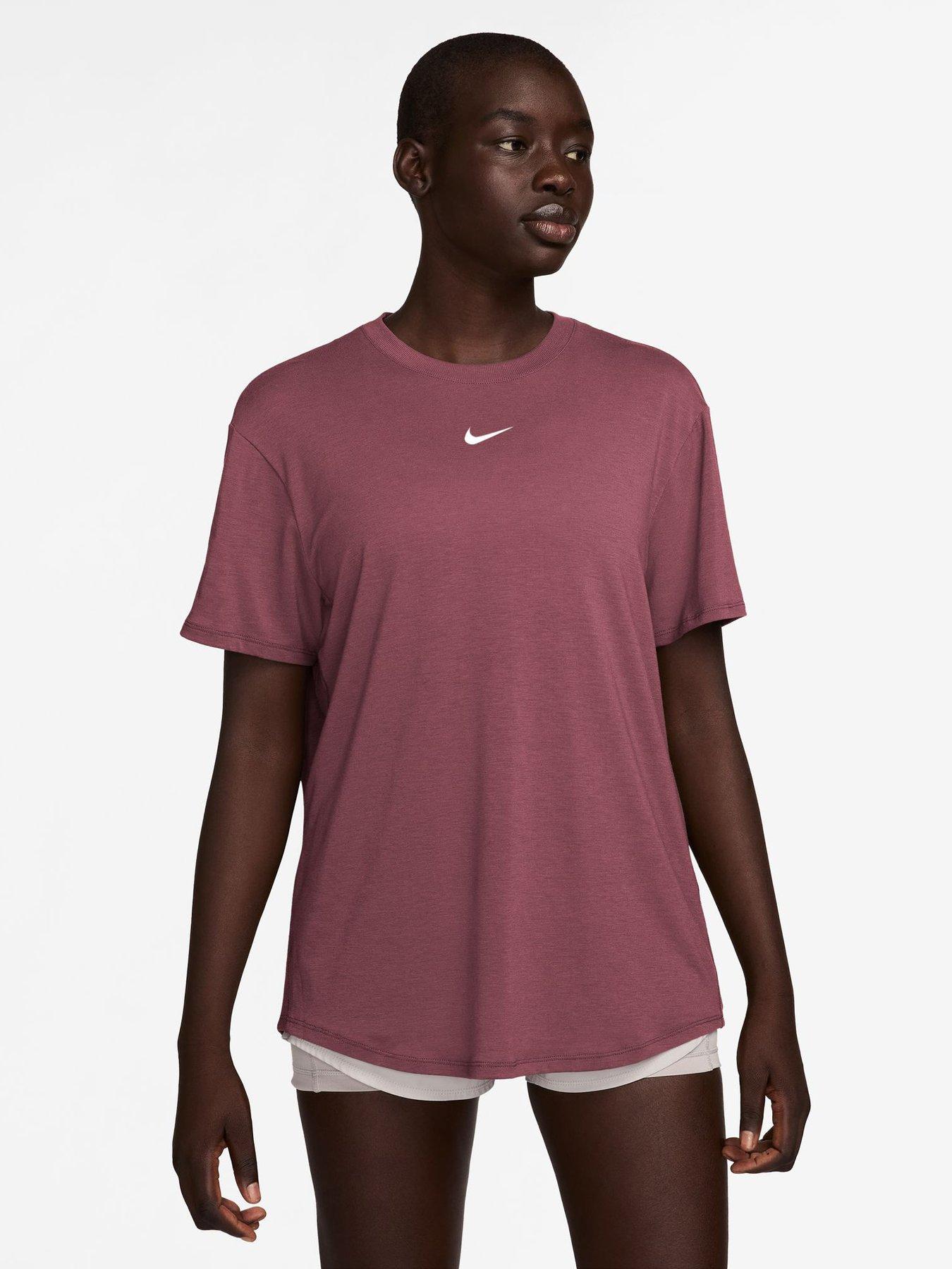 Nike Womens Training One Relaxed Dri-Fit T-Shirt - Pink