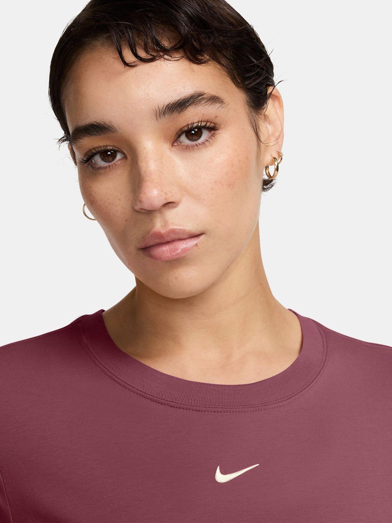 Image 3 of 3 of Nike Womens Chill Knit Swoosh T-Shirt - Pink