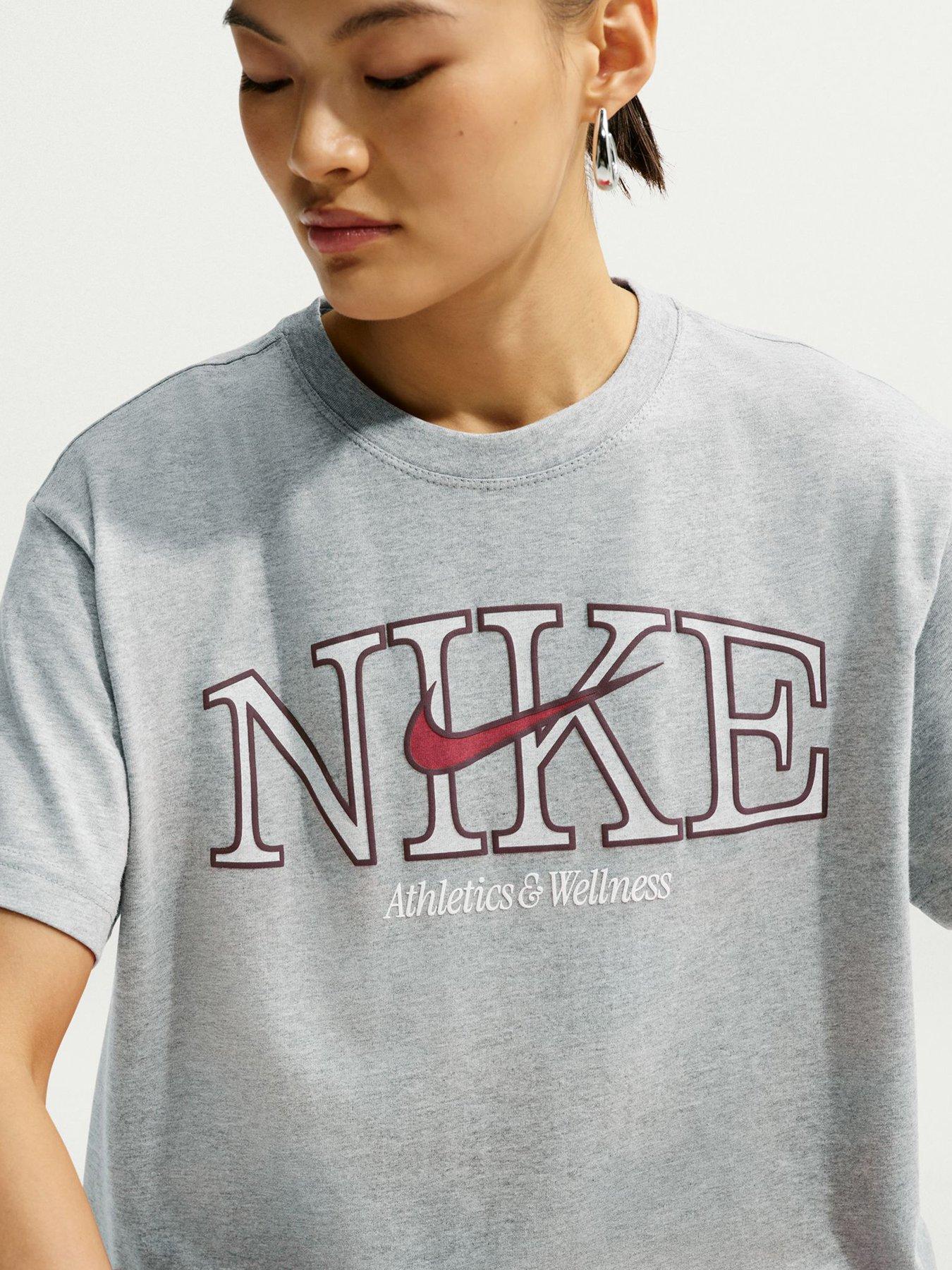 Nike Womens Sportswear Classic Oversized T-Shirt - Grey