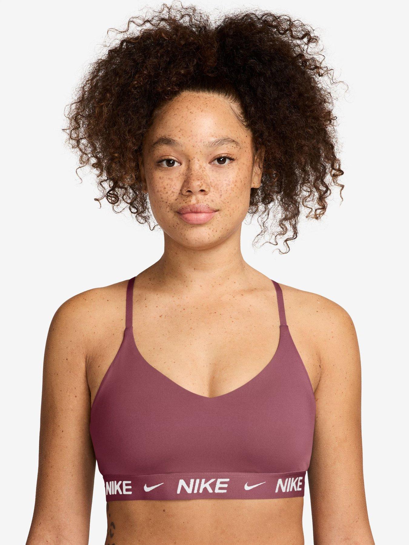 Nike Womens Training Dri-Fit Indy Light Support Sports Bra - Pink