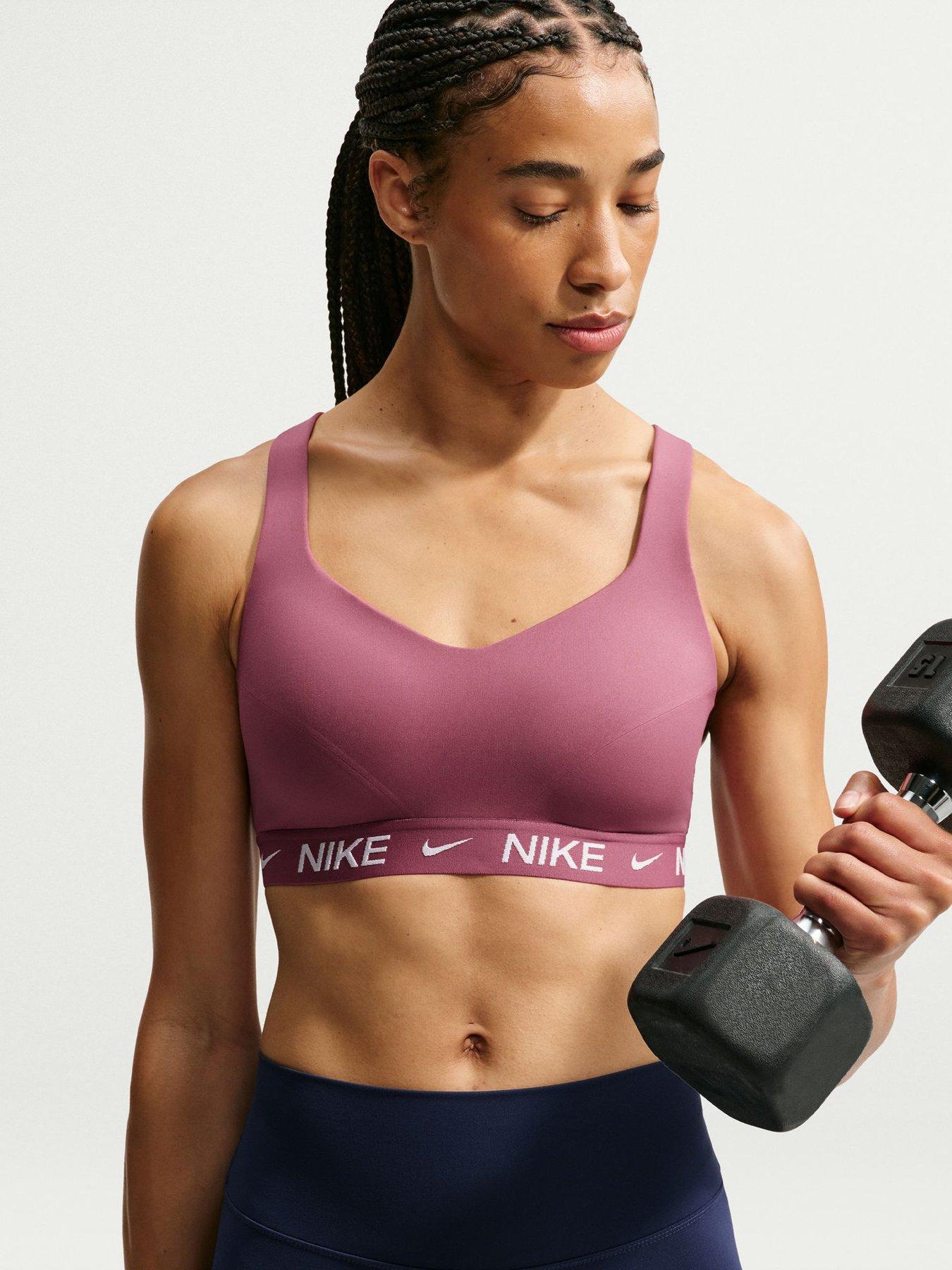 Nike Womens Training Dri-Fit Indy High Support Sports Bra - Pink