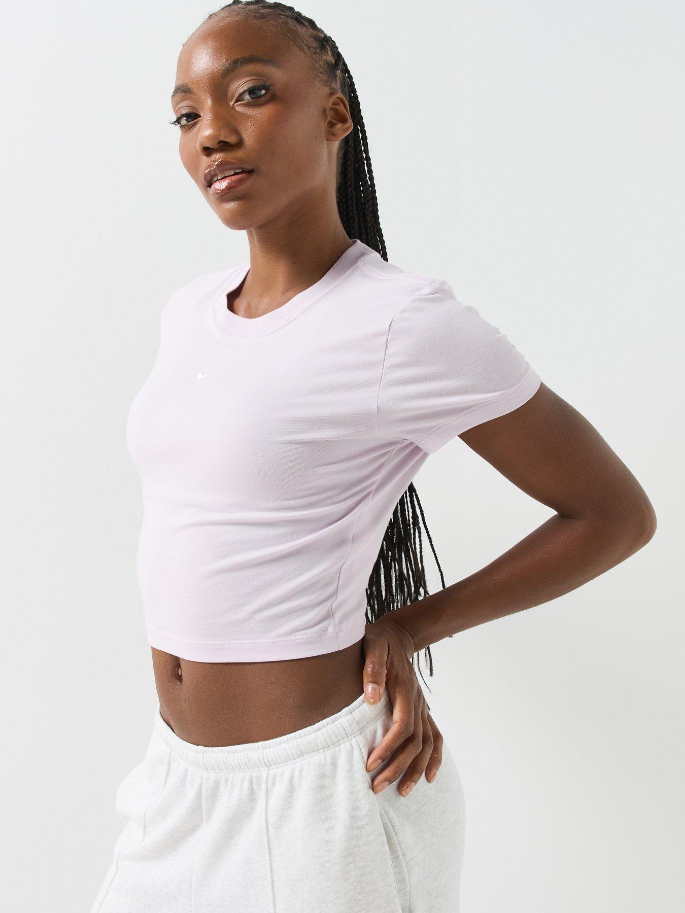 Image 5 of 6 of Nike Womens Chill Knit Swoosh T-Shirt - Pink