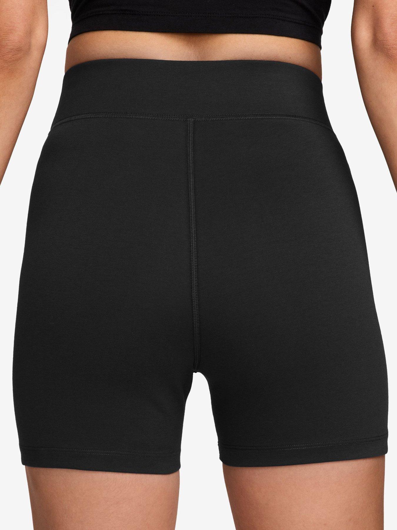 Image 2 of 4 of Nike Womens Sportswear Classic 5" &nbsp;Biker Shorts - Black