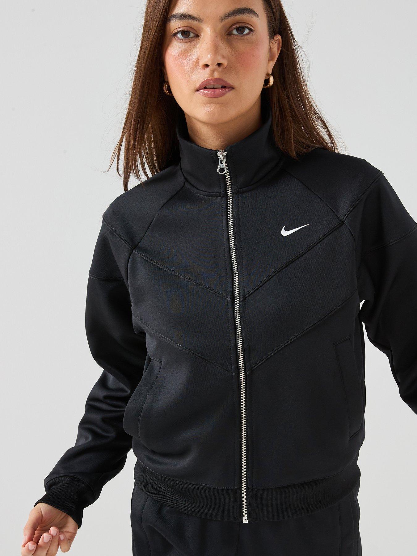 Image 5 of 7 of Nike Womens Sportswear Windrunner Zip Track Top - Black