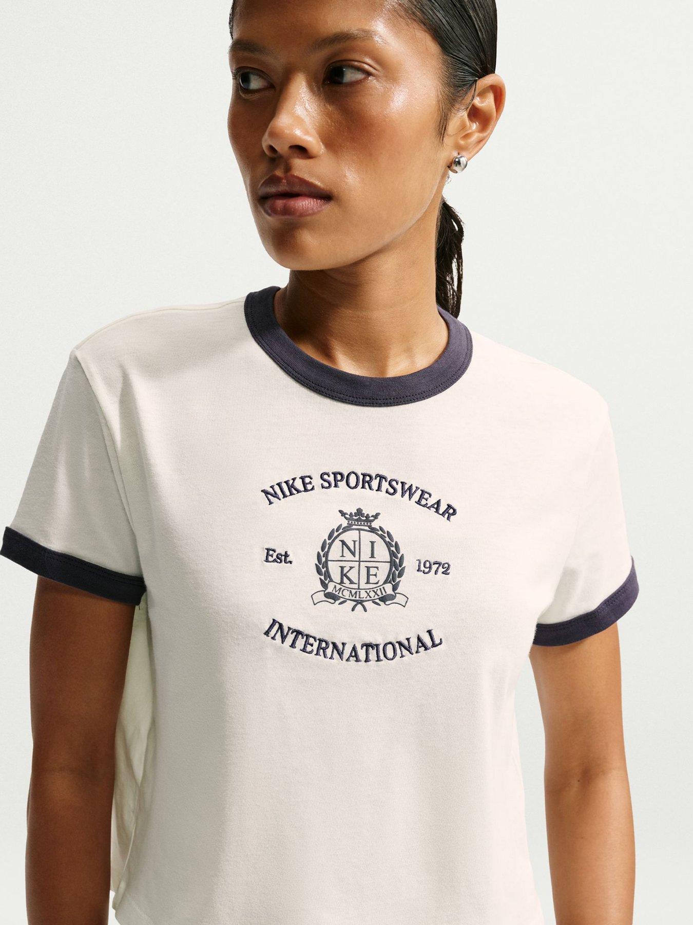 Nike Womens Speed Club Ringer T-Shirt - White