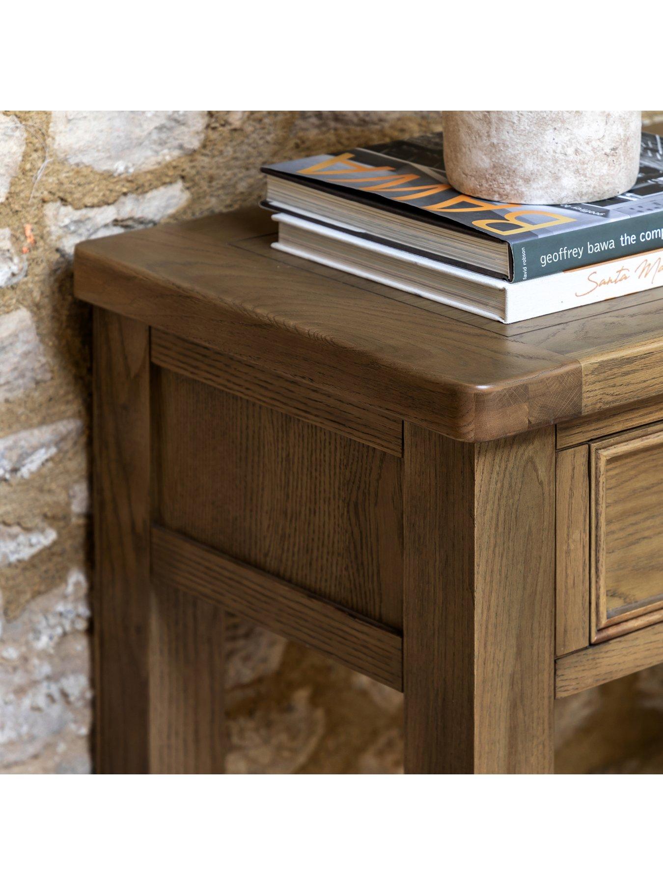  image of gallery-direct-hardwick-2-drawer-console-table