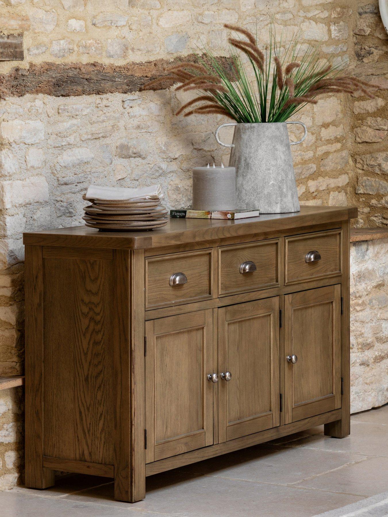 Gallery Direct Hardwick 3 Door 3 Drawer Sideboard