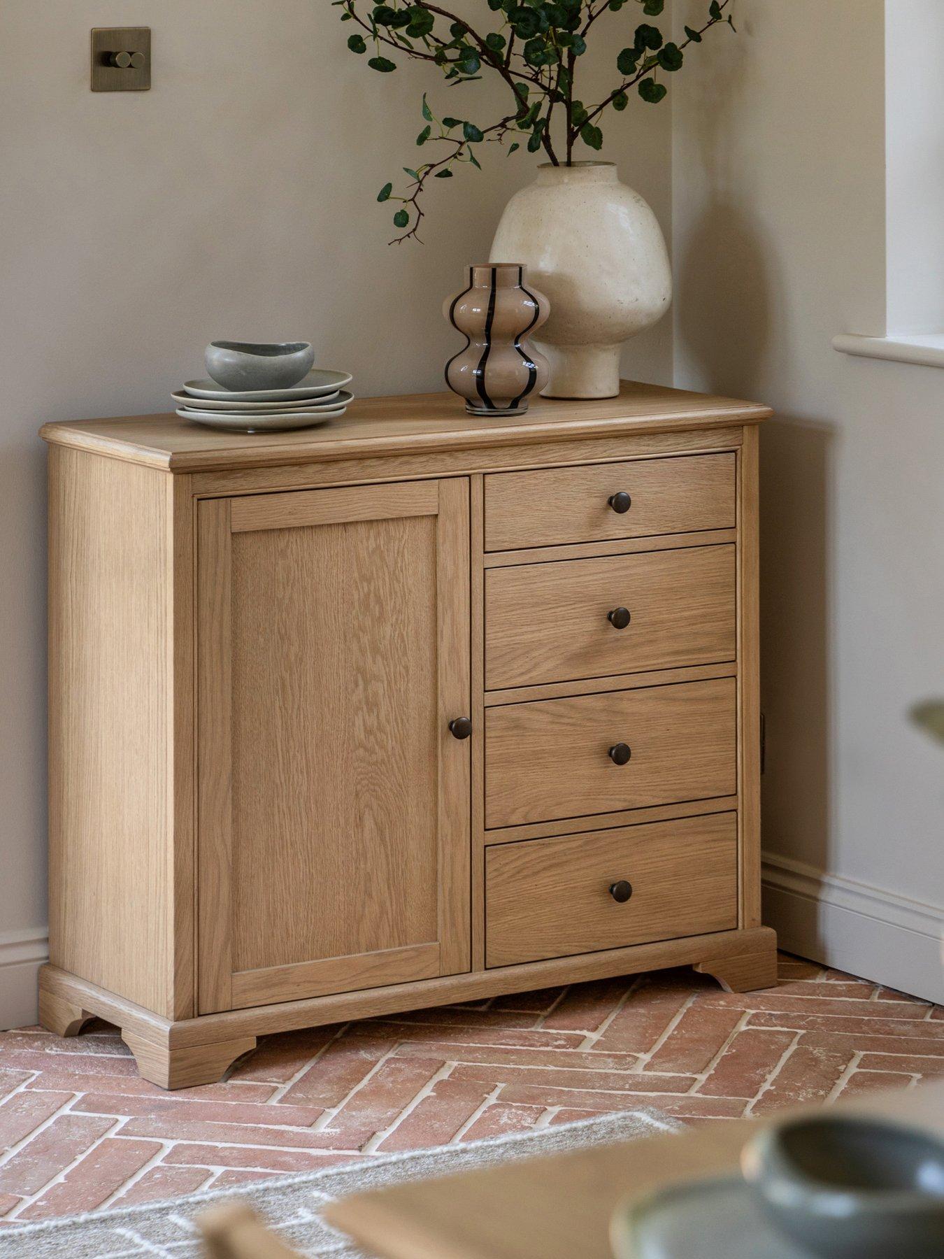 Gallery Direct Malvern 1 Door 4 Drawer Sideboard