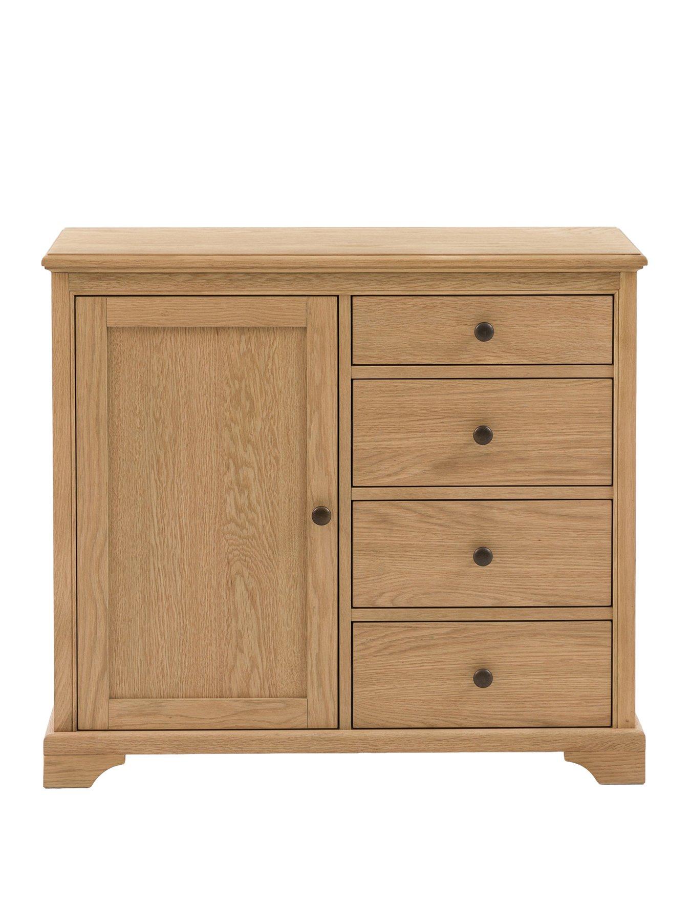  image of gallery-direct-malvern-1-door-4-drawer-sideboard
