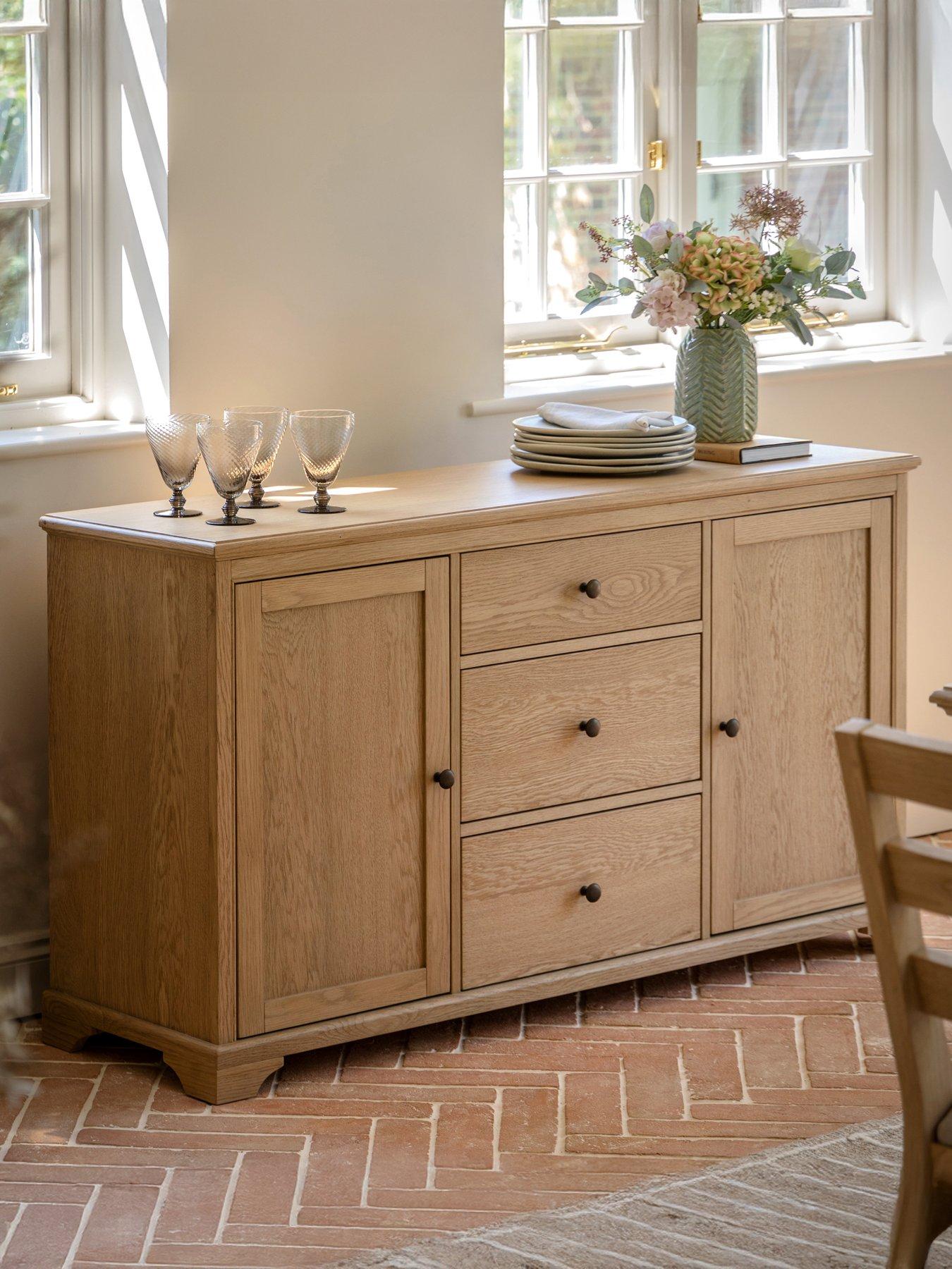 front image of gallery-direct-malvern-2-door-3-drawer-sideboard
