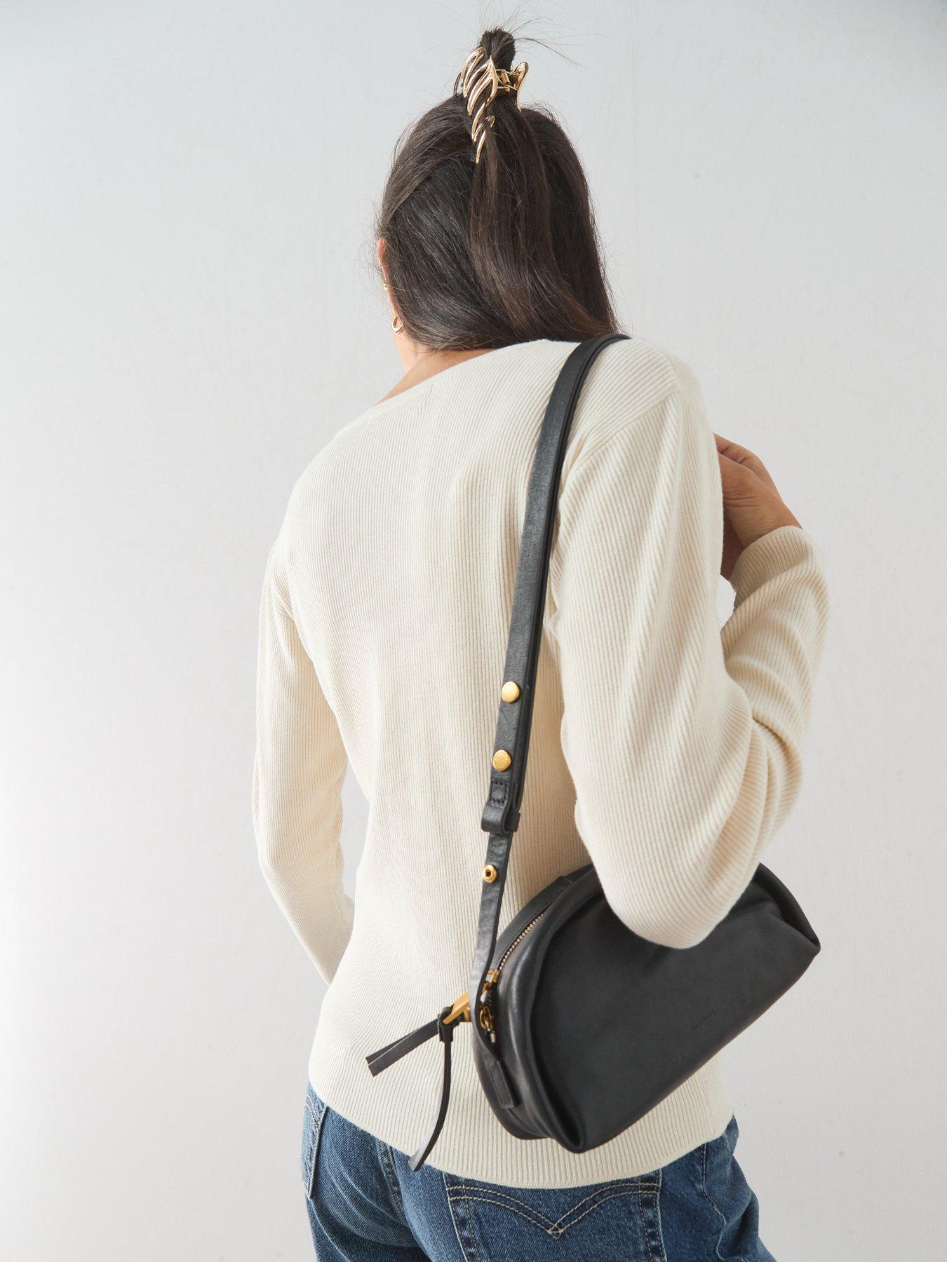 Image 4 of 7 of The Very Collection Classic Comfort V Neck Cardigan With Pearl Button - Cream