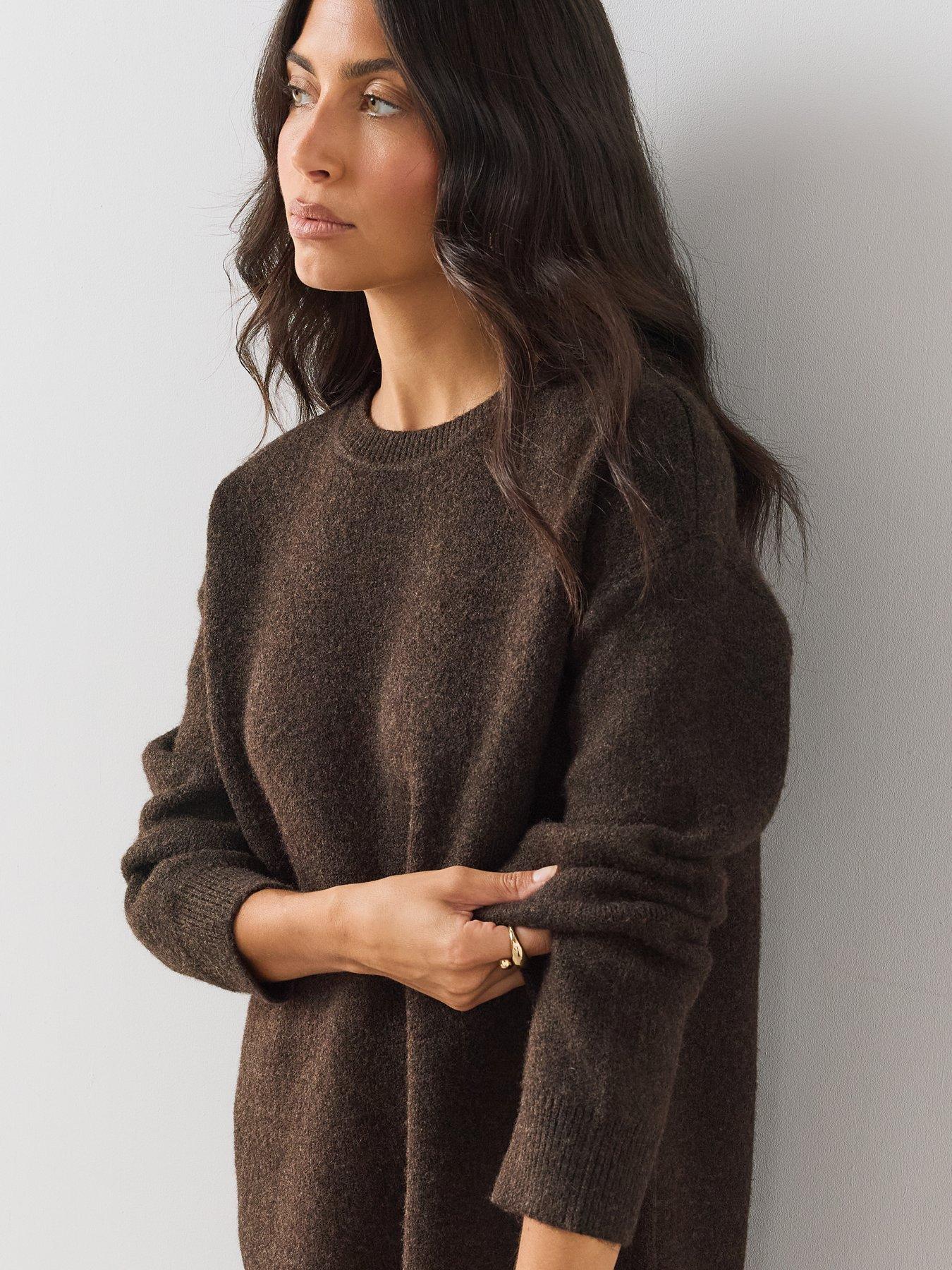 Image 6 of 6 of The Very Collection Womens Oversized Jumper - Chocolate