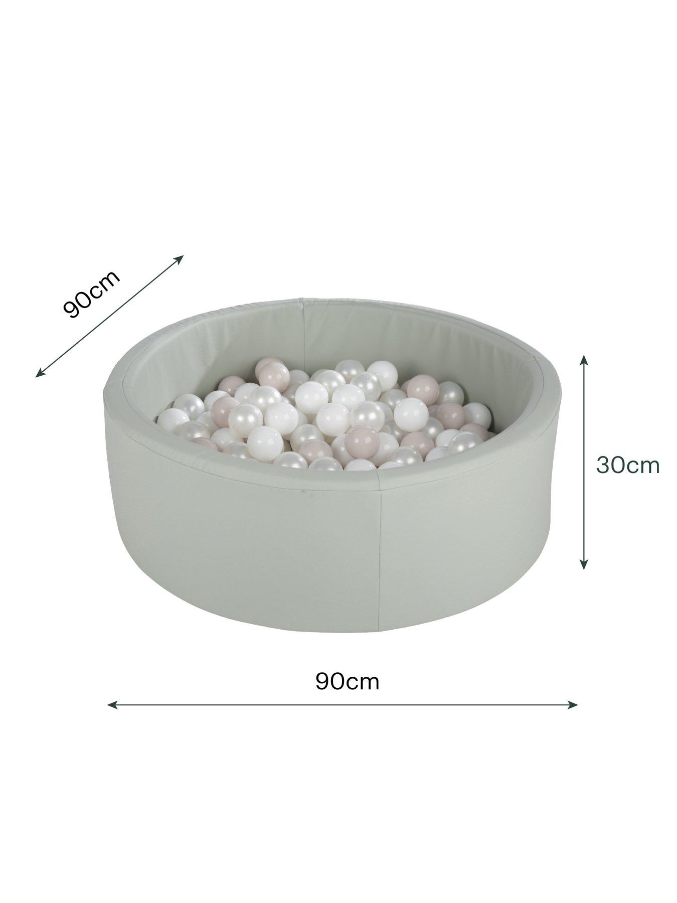  image of cuddleco-soft-play-ball-pit-with-balls-sea-salt