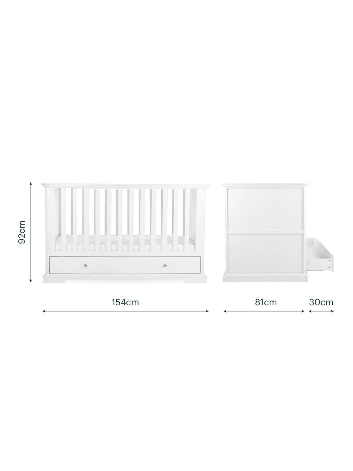 Image 5 of 6 of CuddleCo Beaumont Cot Bed - White