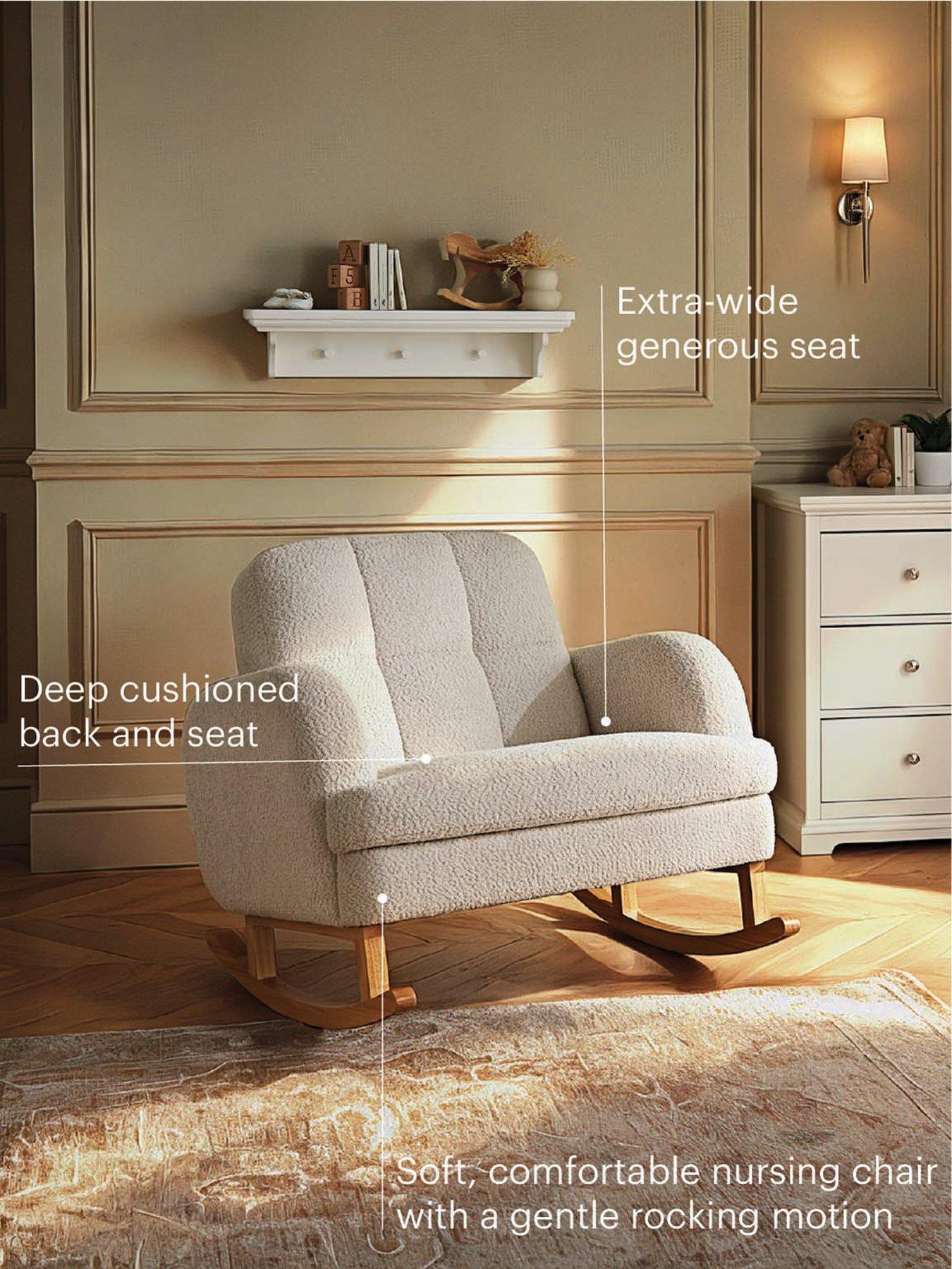  image of cuddleco-etta-cuddle-nursing-chair-boucle-mushroom