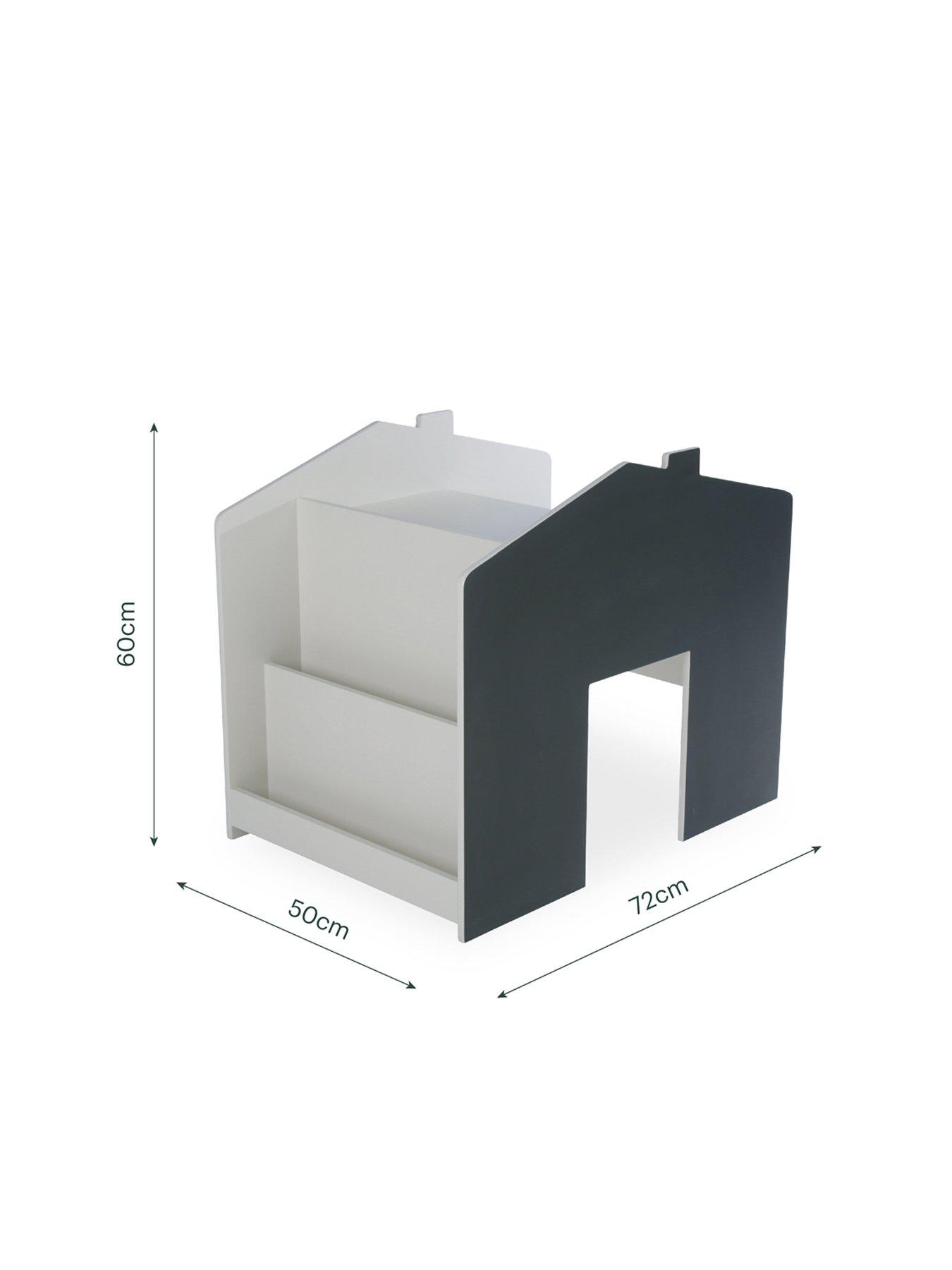  image of cuddleco-play-house-storage-desk-with-bench-pebble