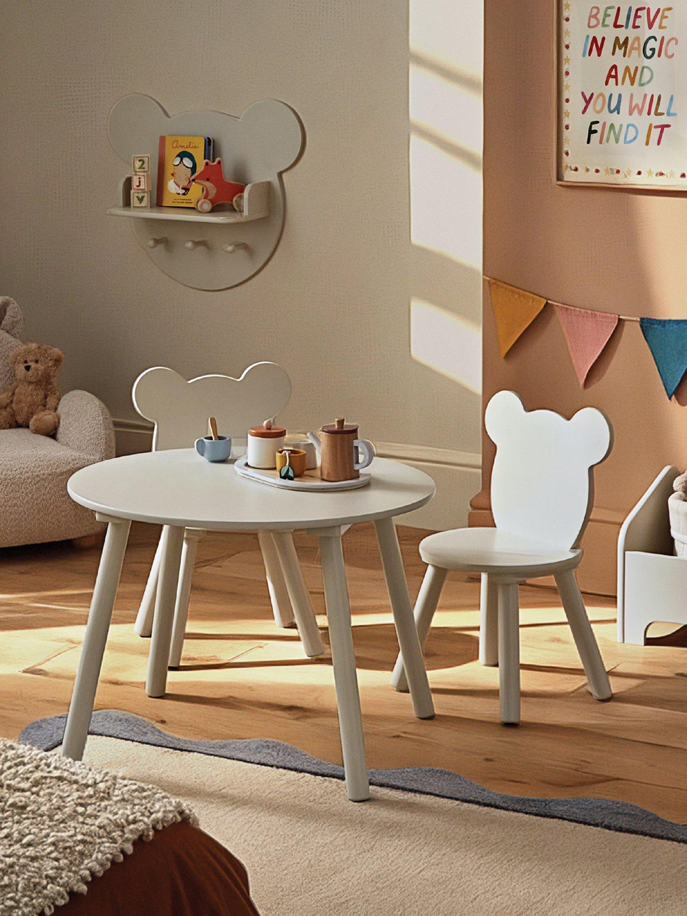  image of cuddleco-play-house-bear-table-amp-2-chairs-pebble