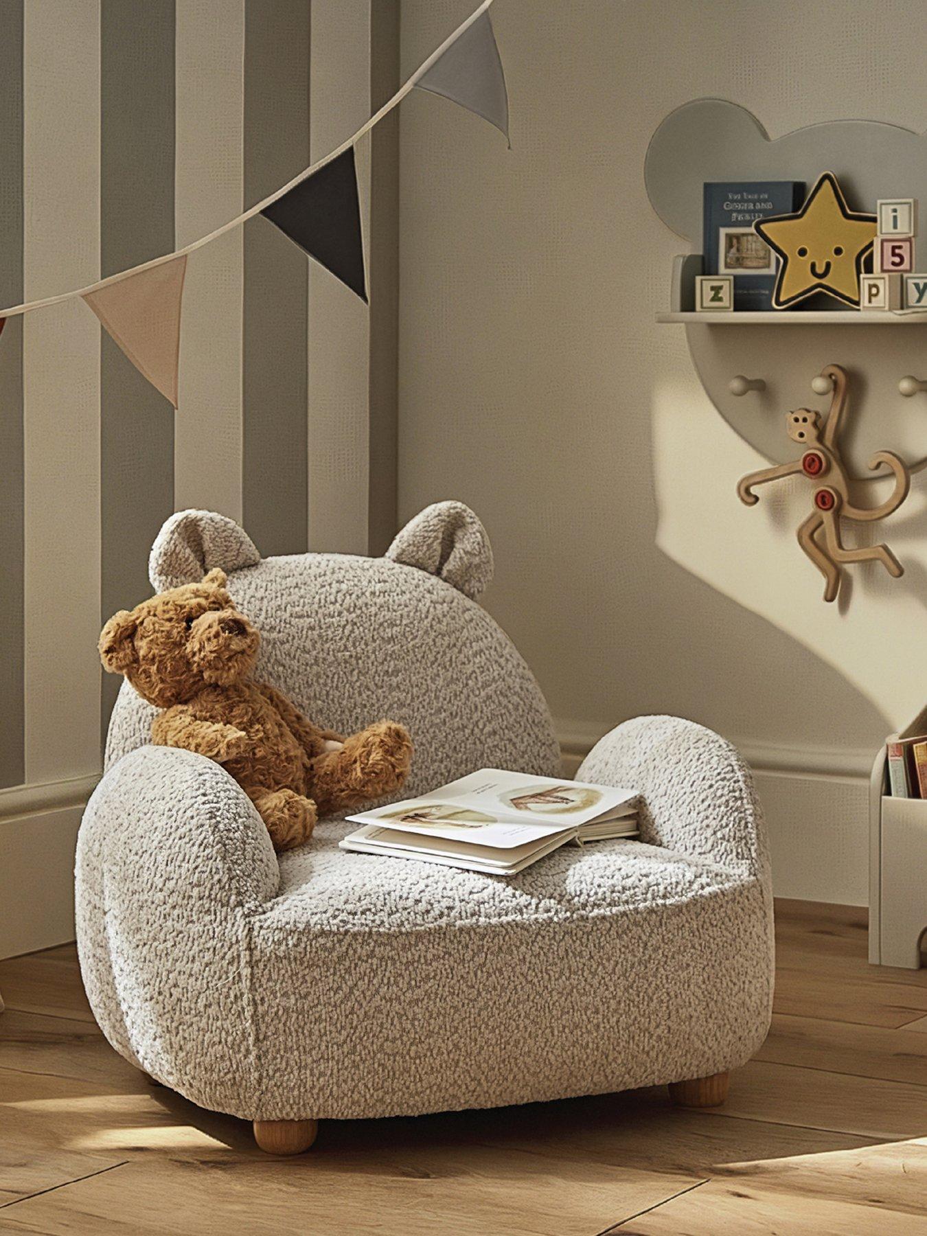 cuddleco-etta-bear-kids-chair-boucle-mushroom